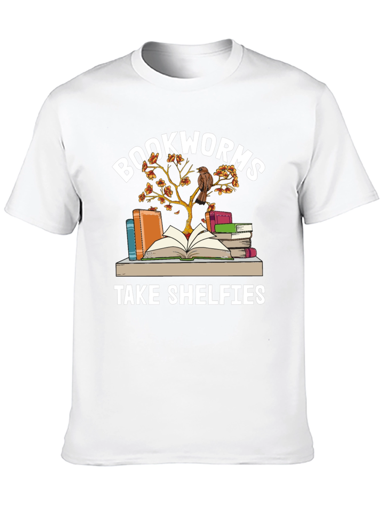 Black Bookworms Take Shelfies Graphic T-Shirt view 10