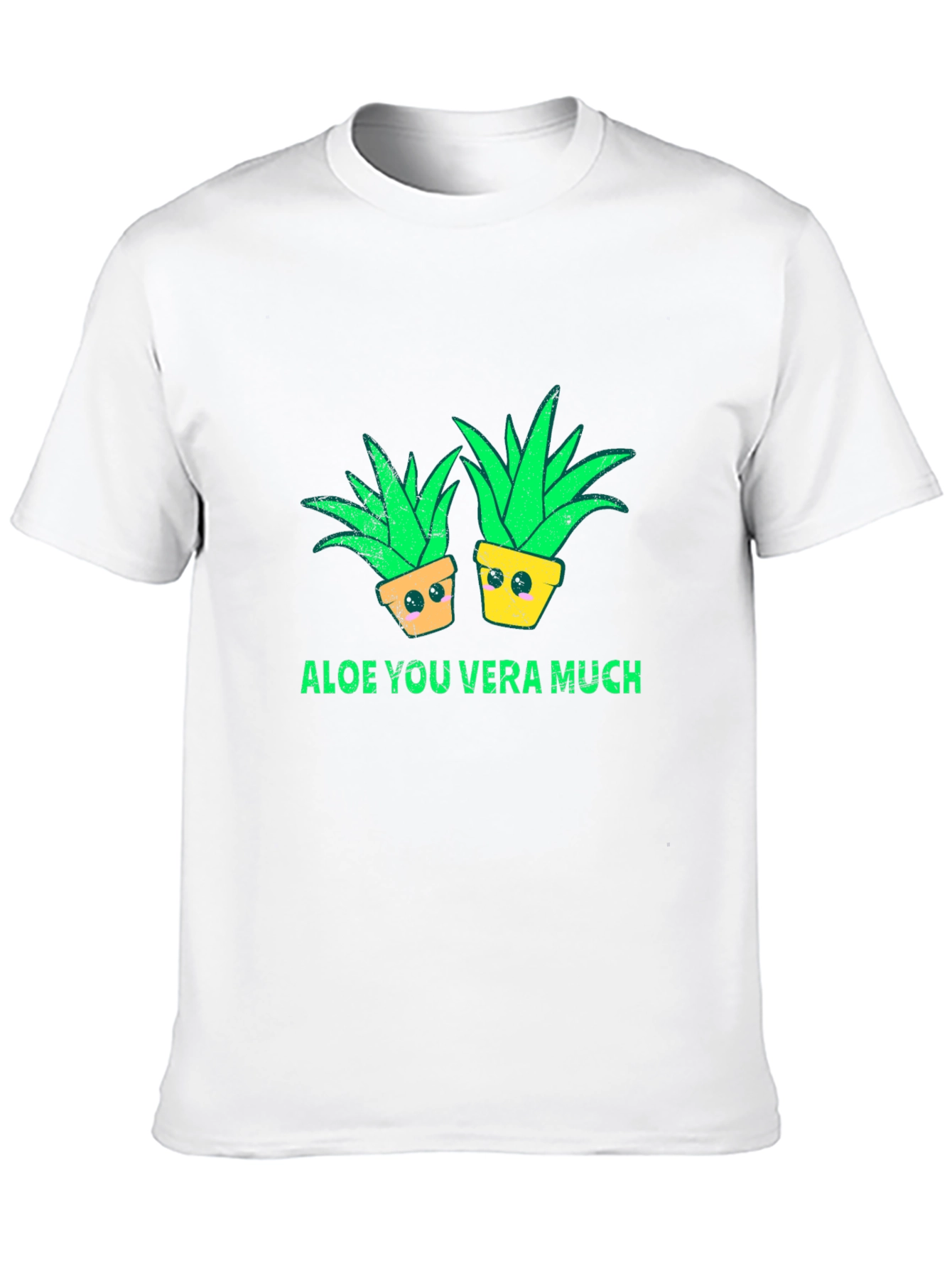 Black Aloe You Vera Much T-Shirt - Black Plant Pun Tee view 10
