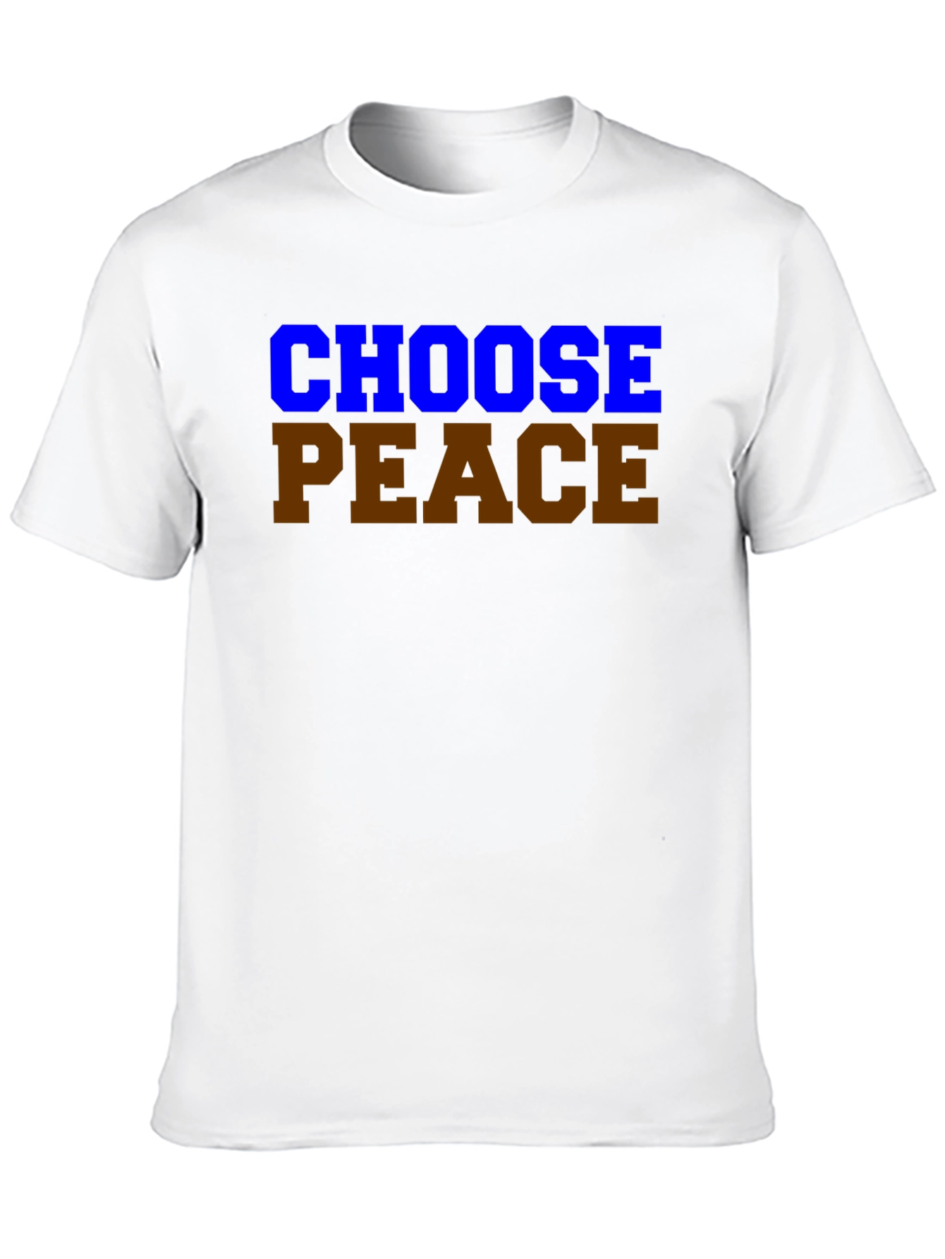 Black Choose Peace Graphic T-Shirt - Black Casual Tee view 10