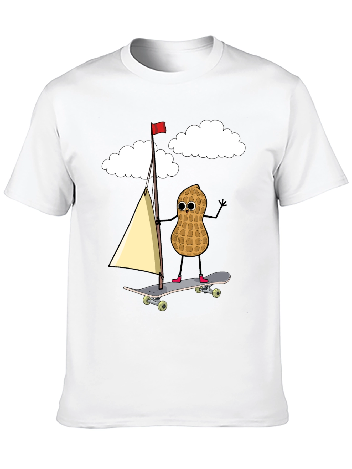 Black Peanut Skateboarder Graphic Tee view 10