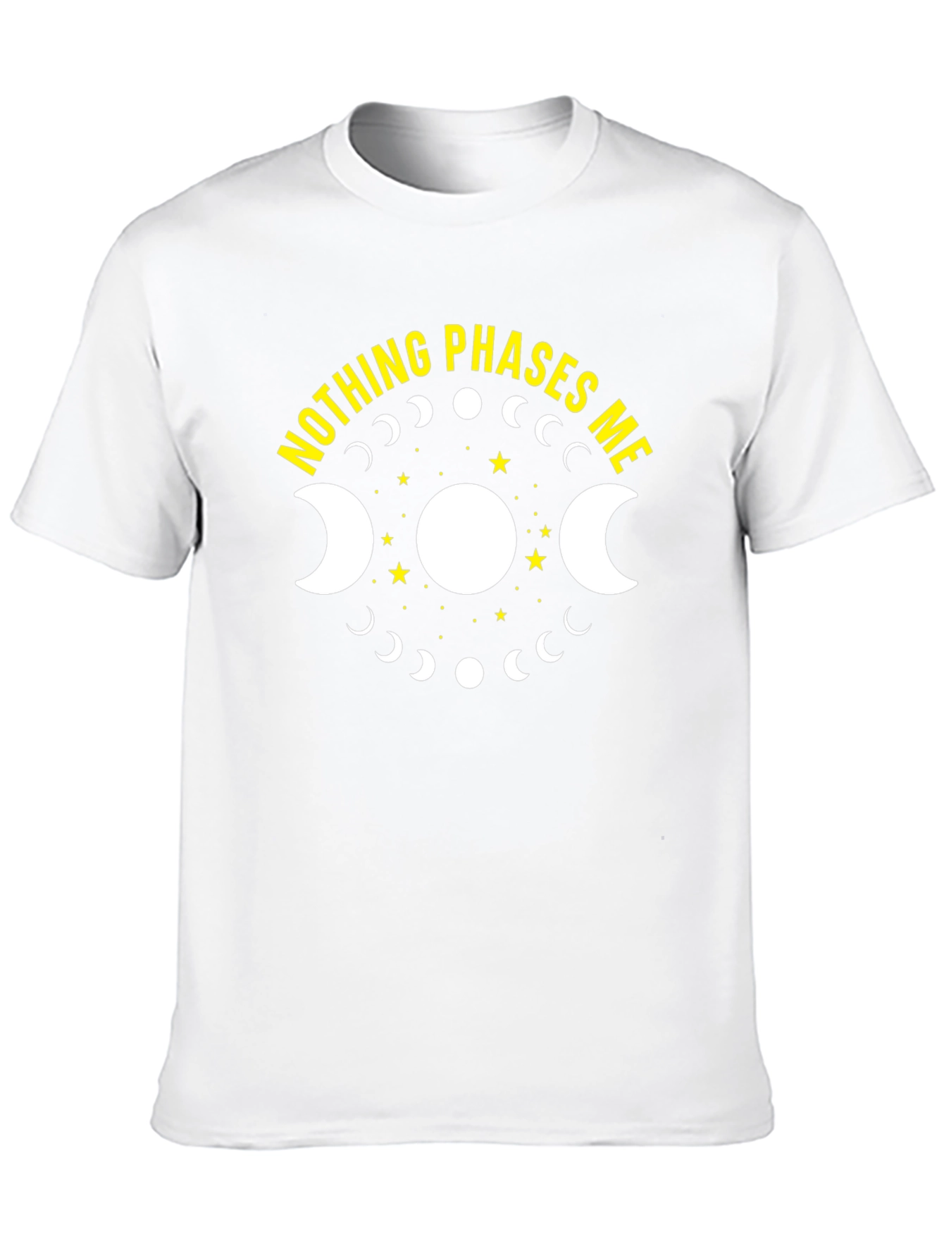 Black Nothing Phases Me T-Shirt, Moon Phases Graphic Tee view 10
