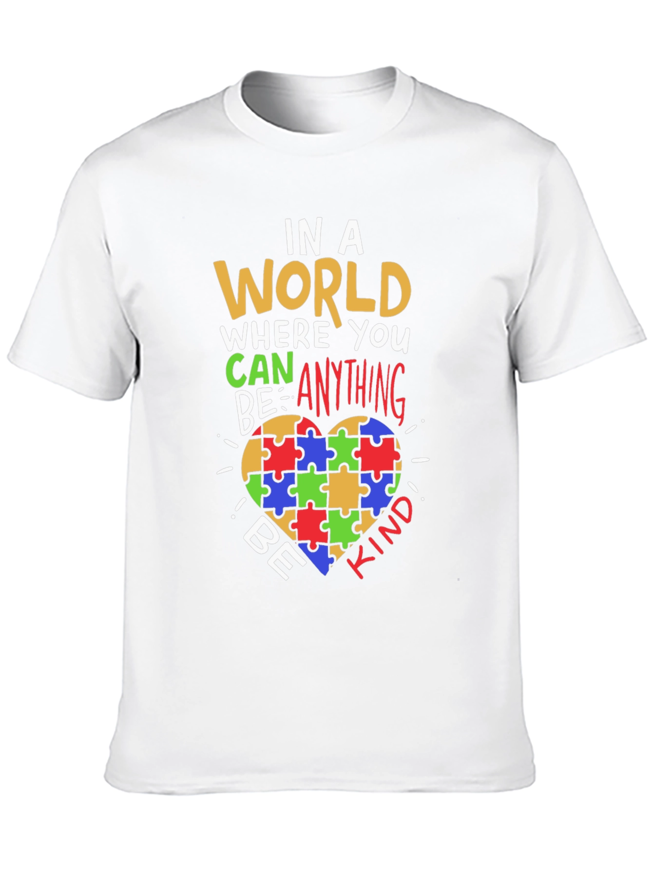 Black Be Kind Autism Awareness T-Shirt view 10