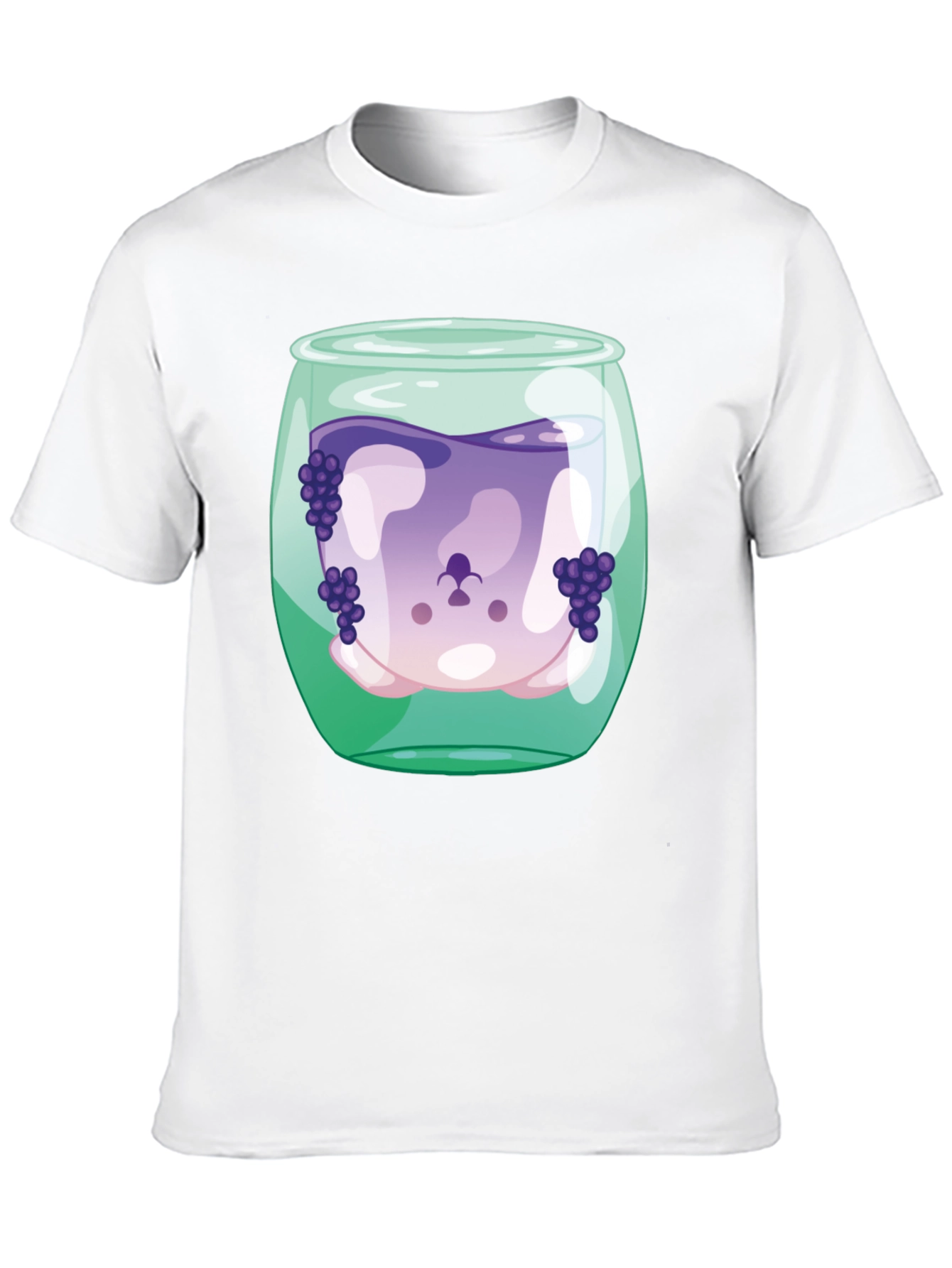Black Grape Juice Dog Tee - Funny Graphic T-Shirt view 10