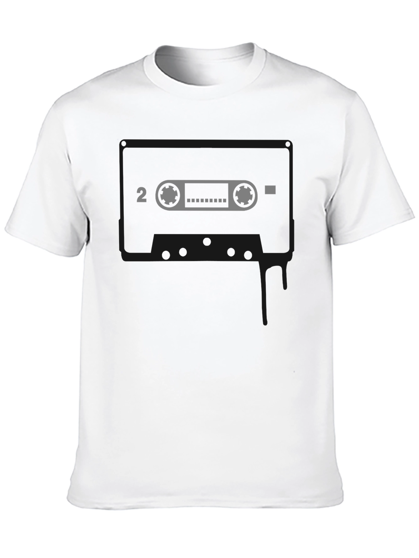 Black Retro Mixtape Graphic T-Shirt view 10