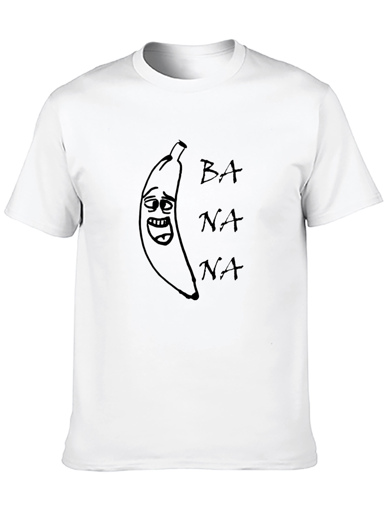 Black Funny Banana Graphic Black T-Shirt view 10