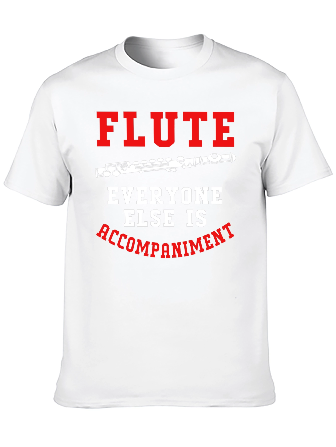Black Flute Player T-Shirt: Everyone Else Accompaniment view 10