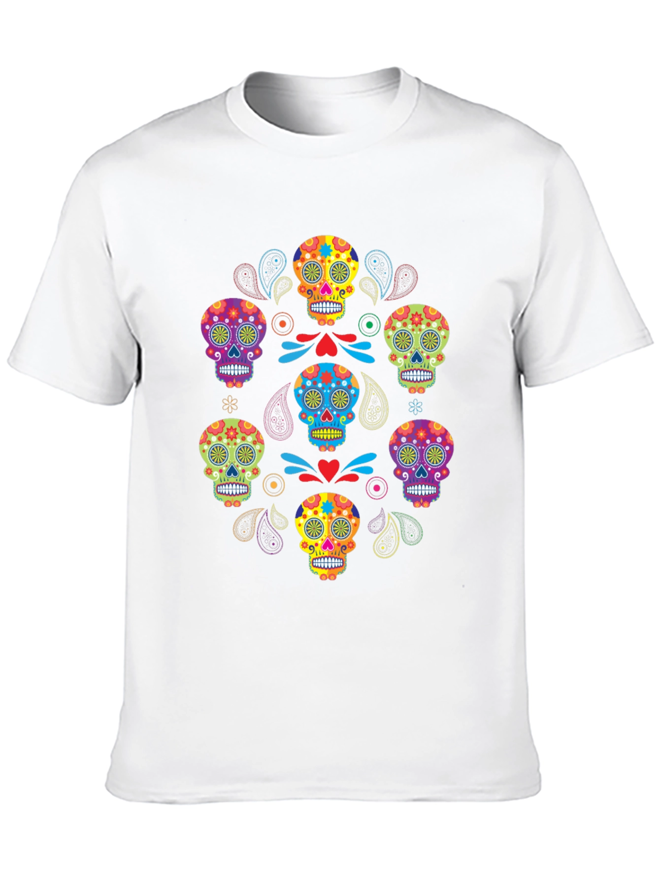 Black Sugar Skull T-Shirt - Day of the Dead view 10