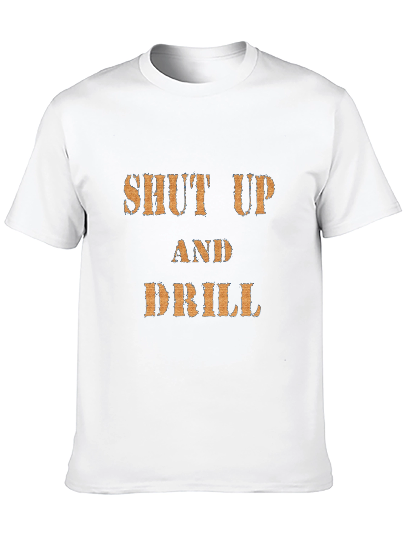 Black Shut Up and Drill Graphic Tee - Black Cotton T-Shirt view 10