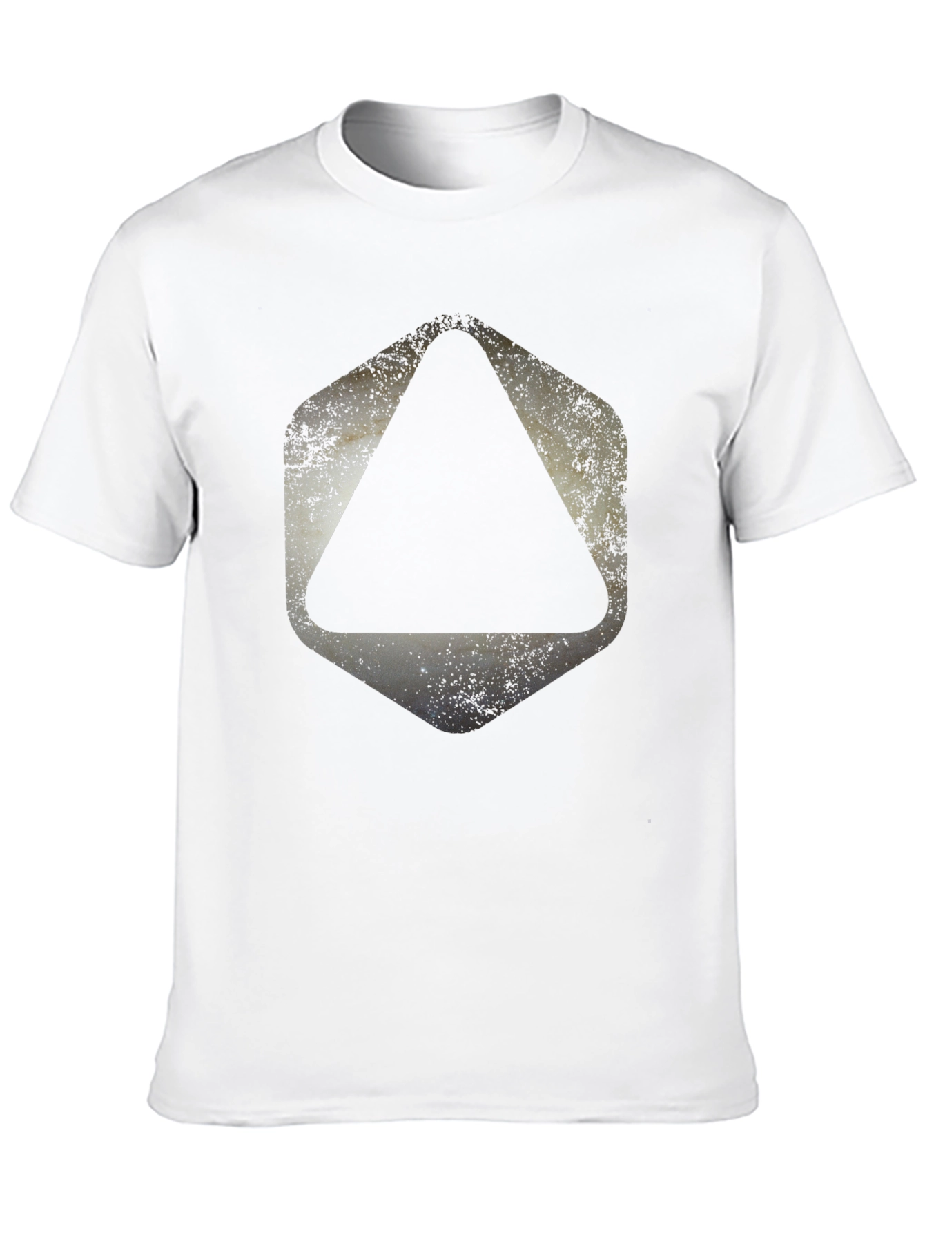 Black Geometric Graphic Print Black T-Shirt view 10