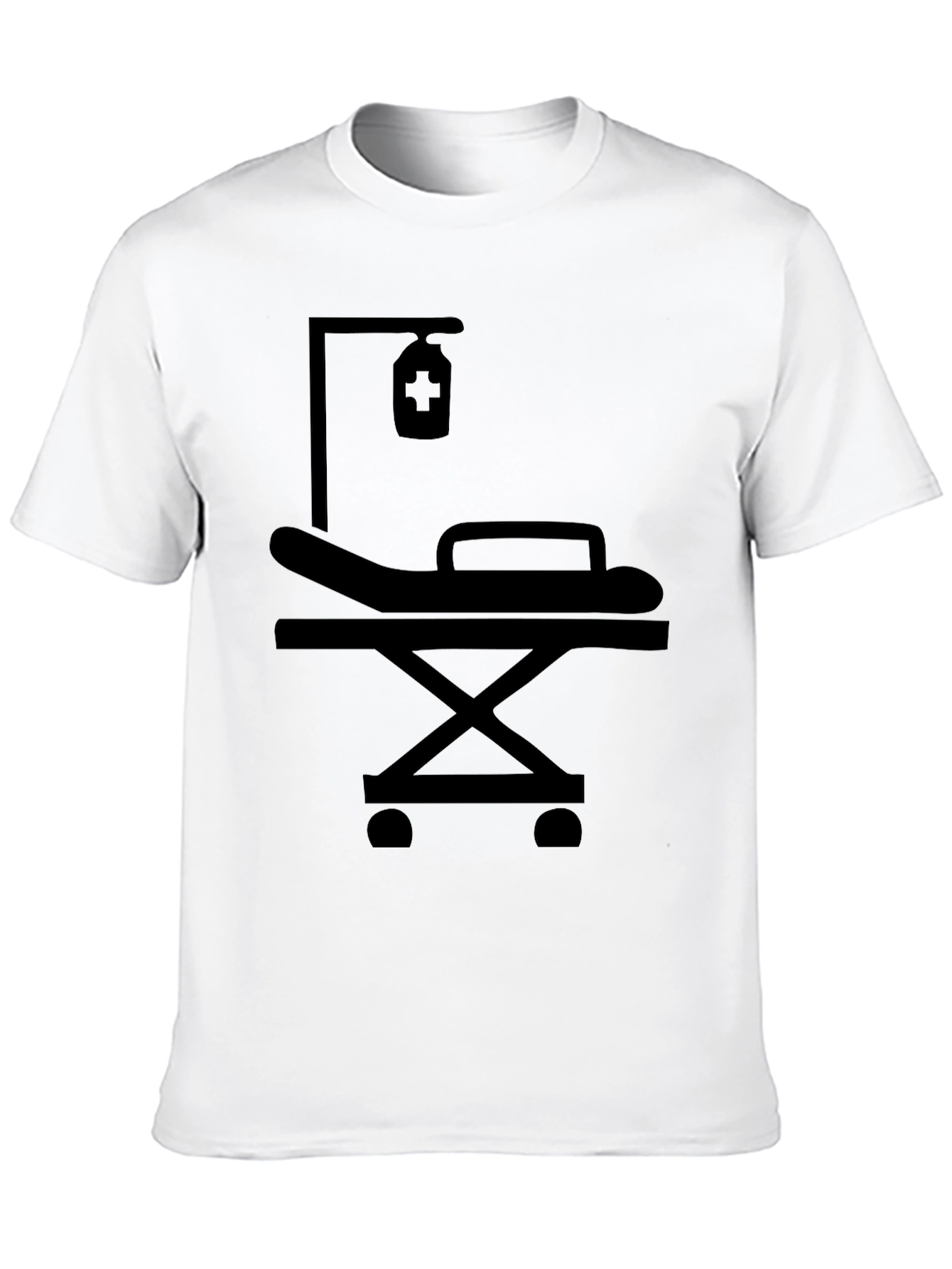 Black Medical Gurney Graphic T-Shirt view 10