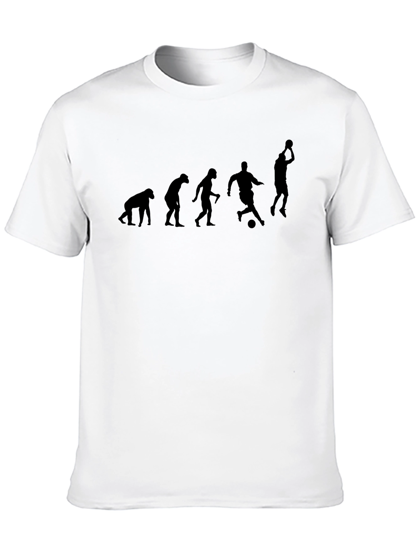 Black Evolution of Soccer Black T-Shirt view 10