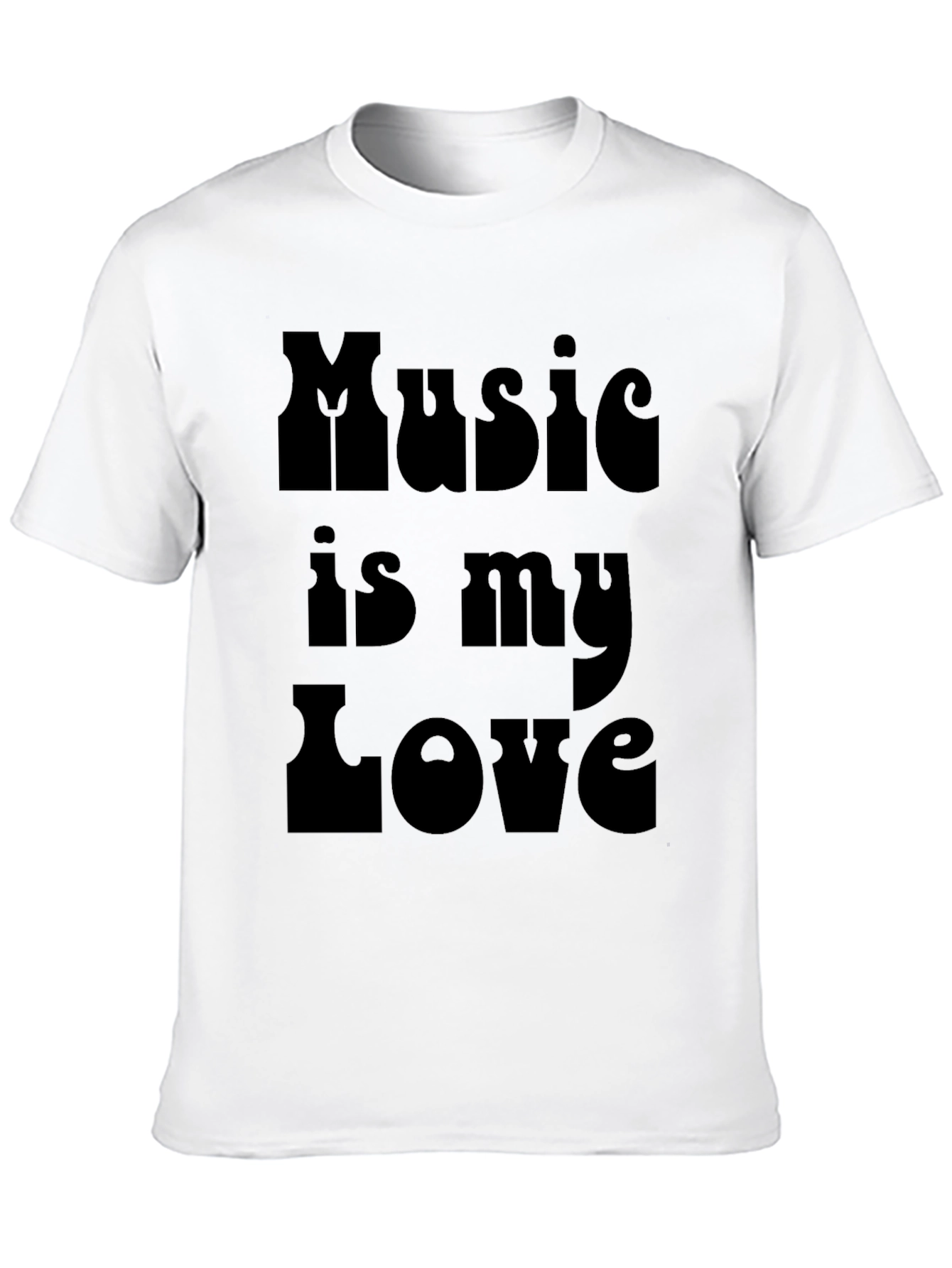Black Music is My Love Black Graphic Tee view 10