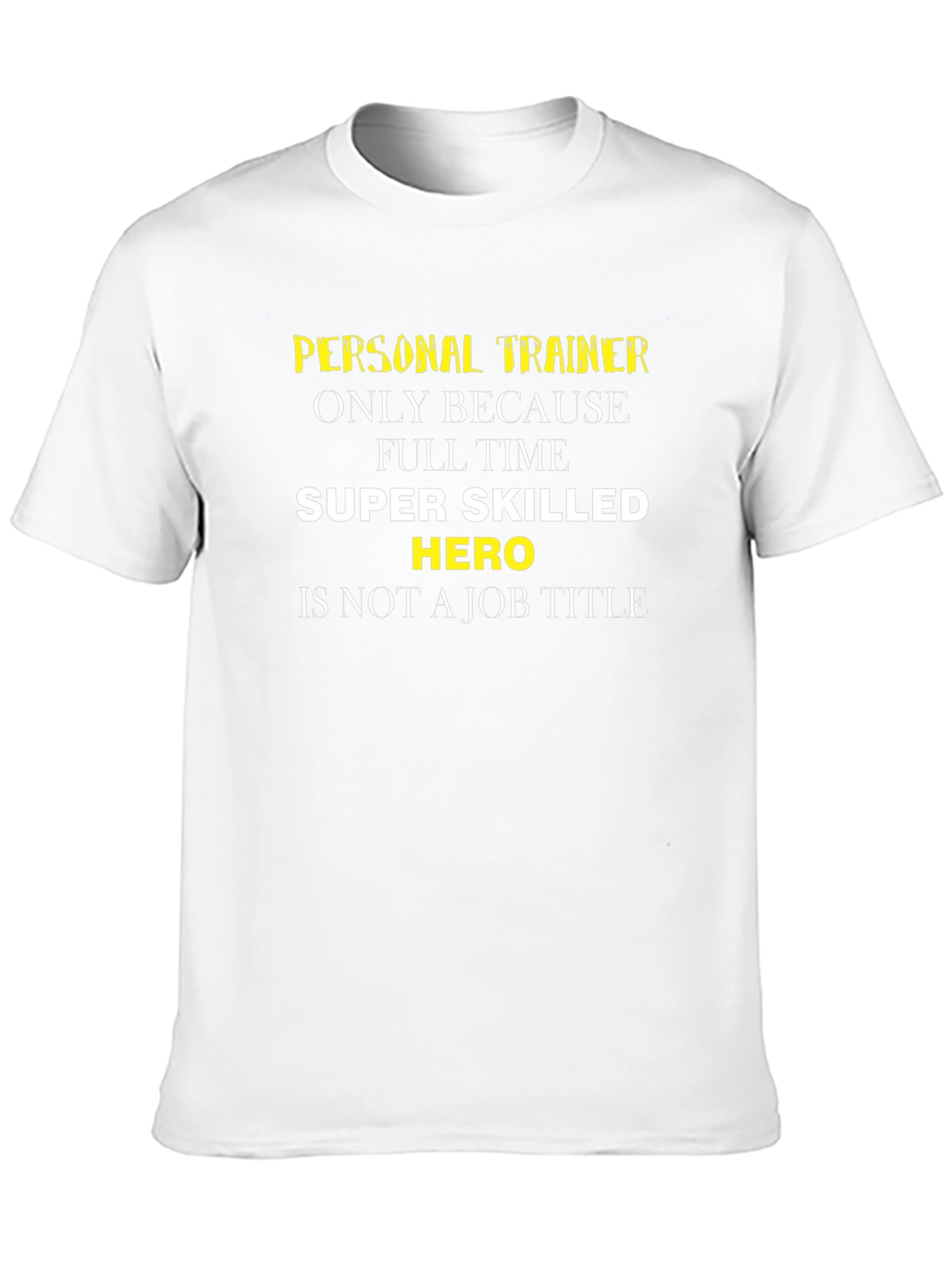 Black Personal Trainer Super Hero T-Shirt view 10
