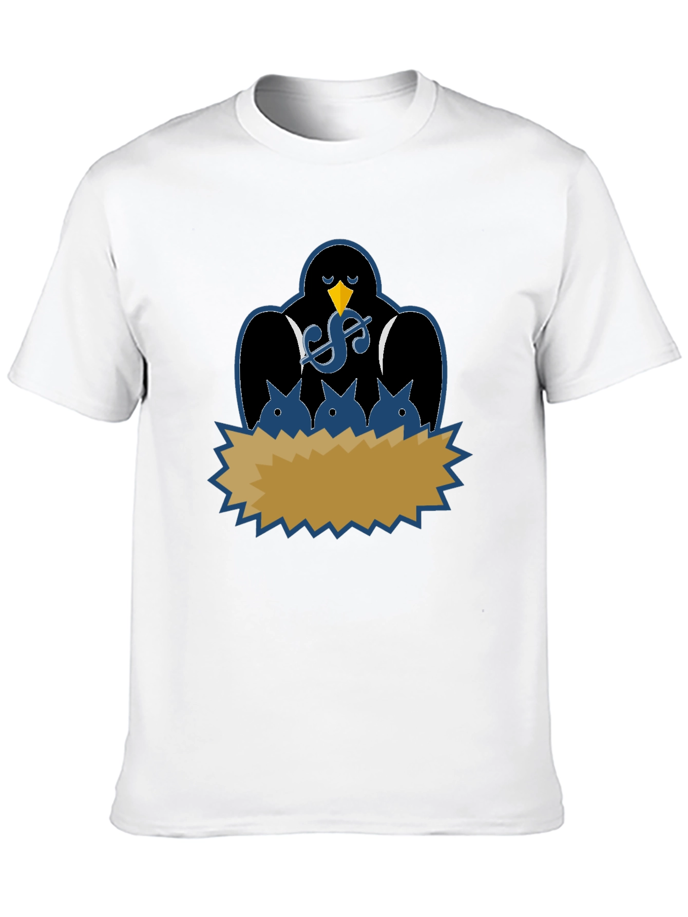 Black Money Bird Nest T-Shirt - Soft Cotton Tee view 10