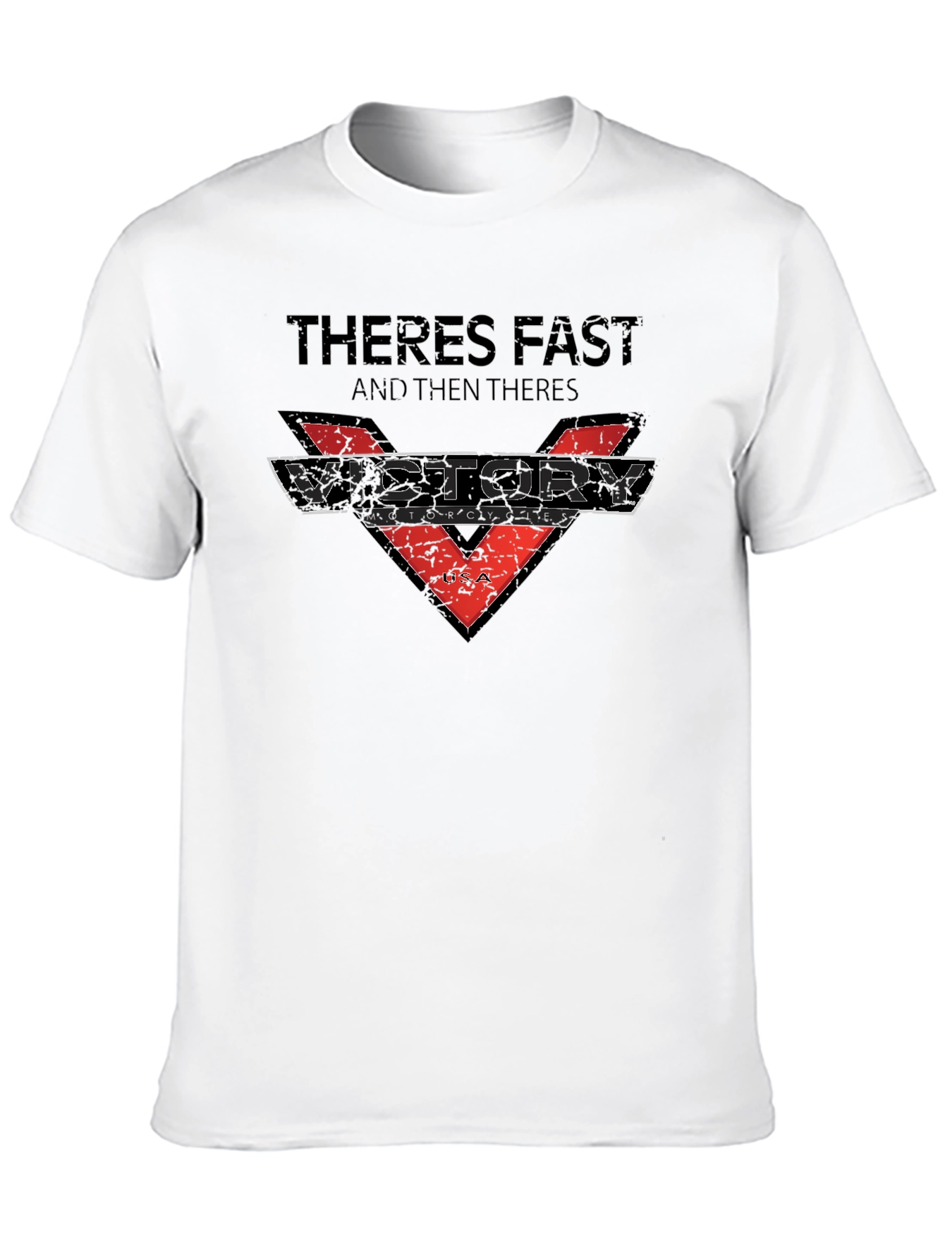 Black Victory Motorcycles Graphic T-Shirt view 10