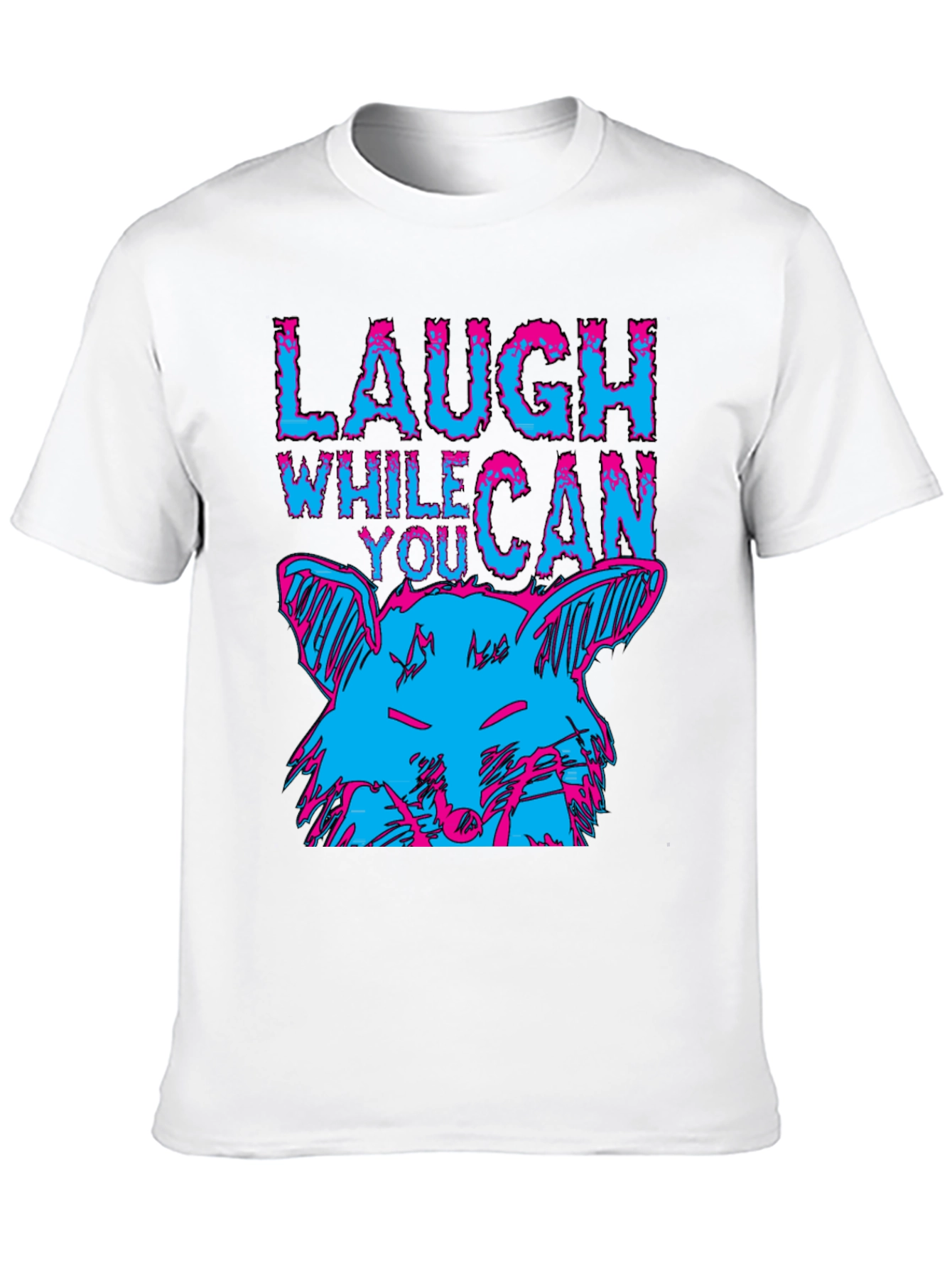 Black Laugh While You Can Graphic Tee view 10