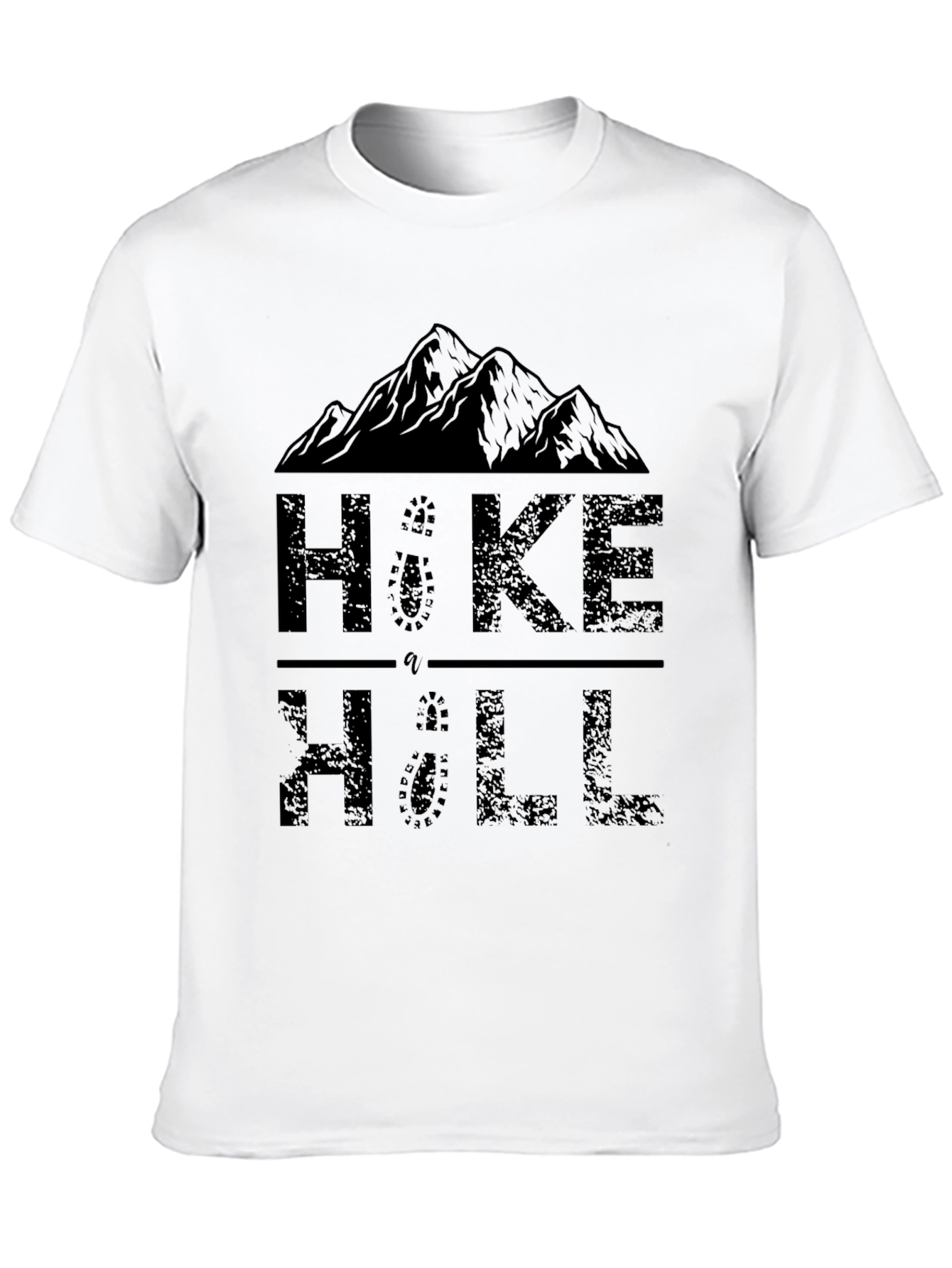 Black Hike a Hill Graphic Print Crew Neck T-Shirt view 10