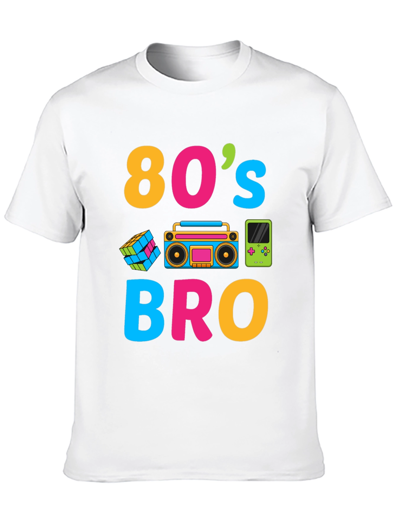 Black 80's Bro Graphic Tee - Retro Style view 10