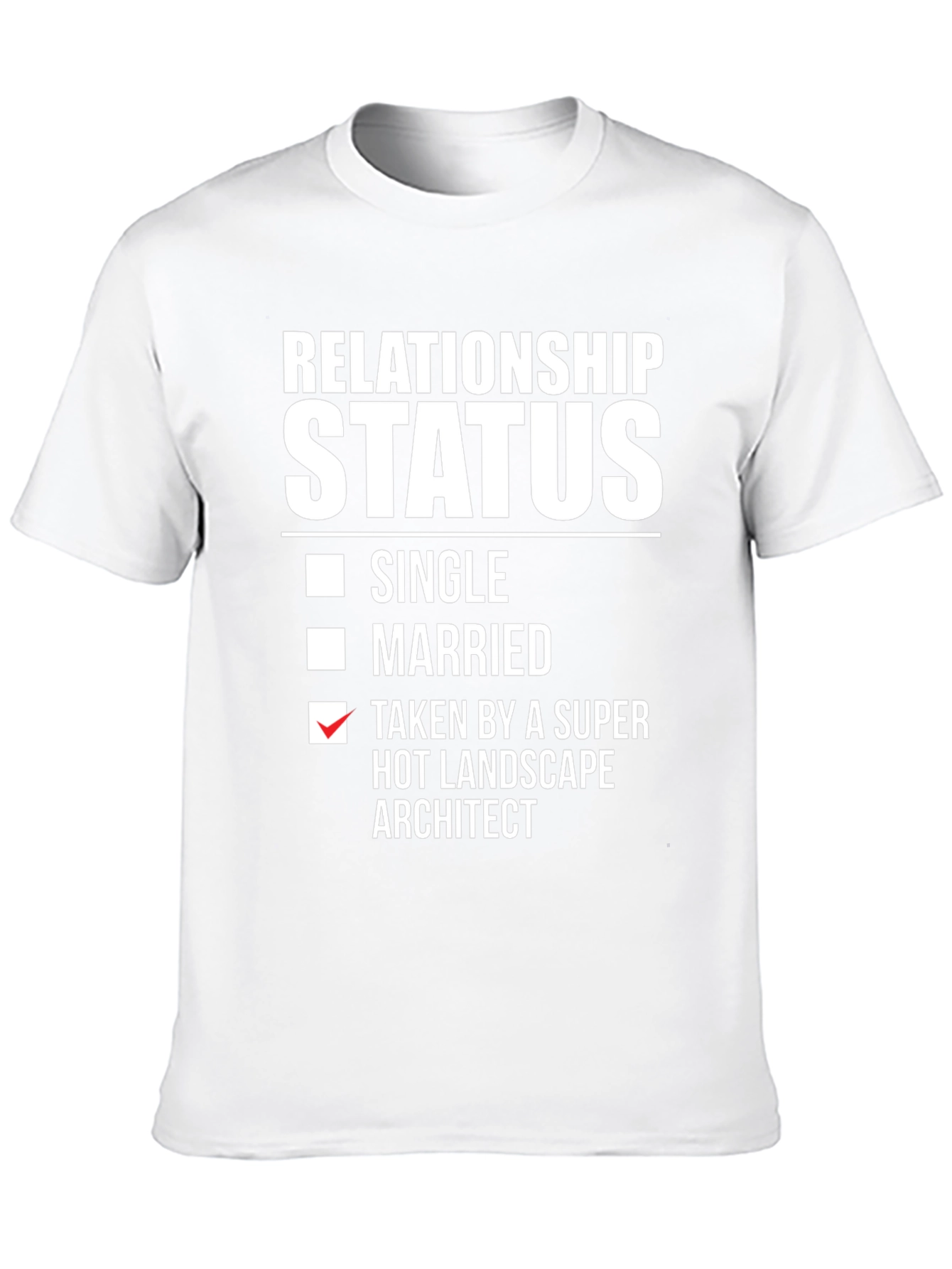 Black Funny Relationship Status Landscape Architect T-Shirt view 10