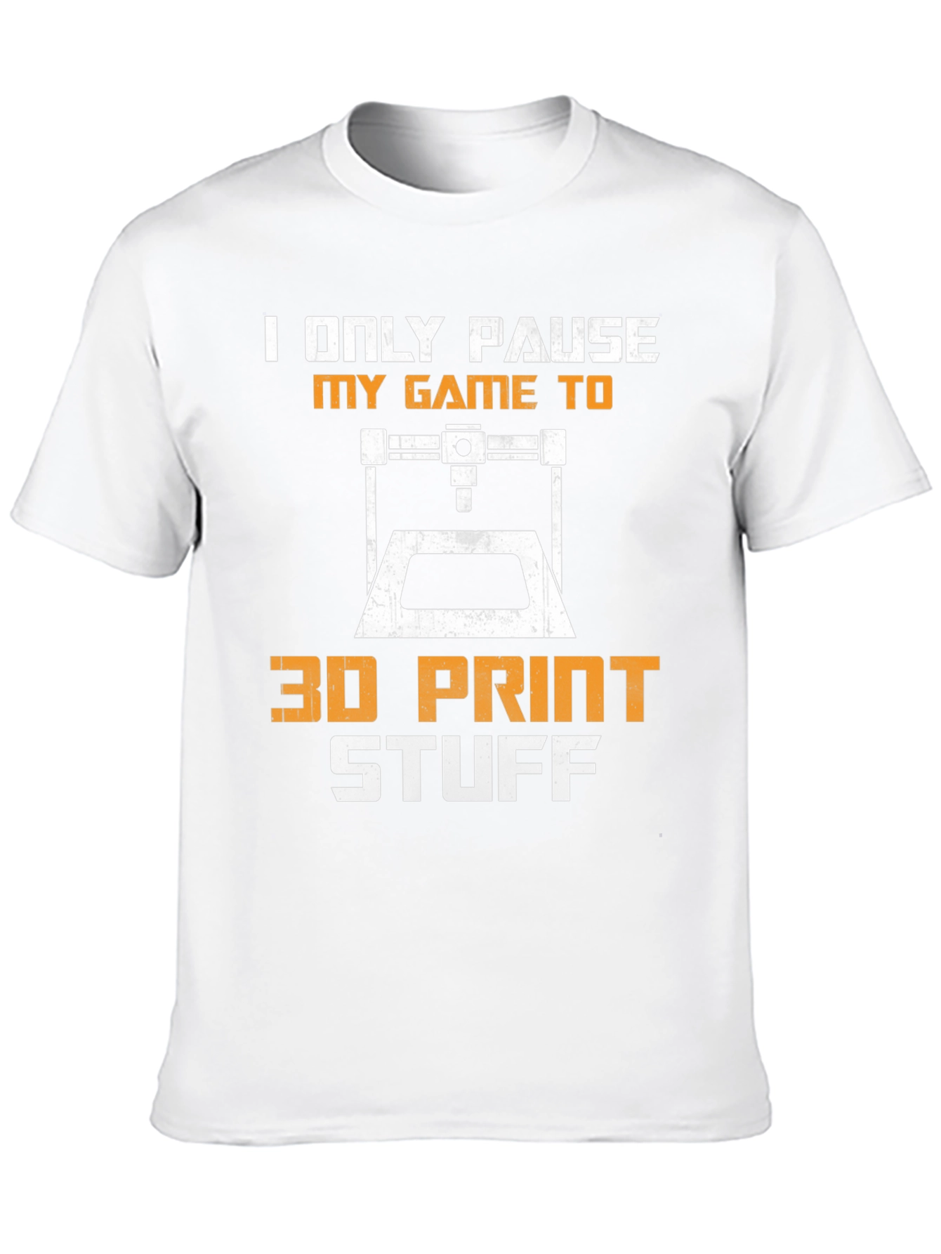 Black Gamer 3D Printing Hobby T-Shirt view 10