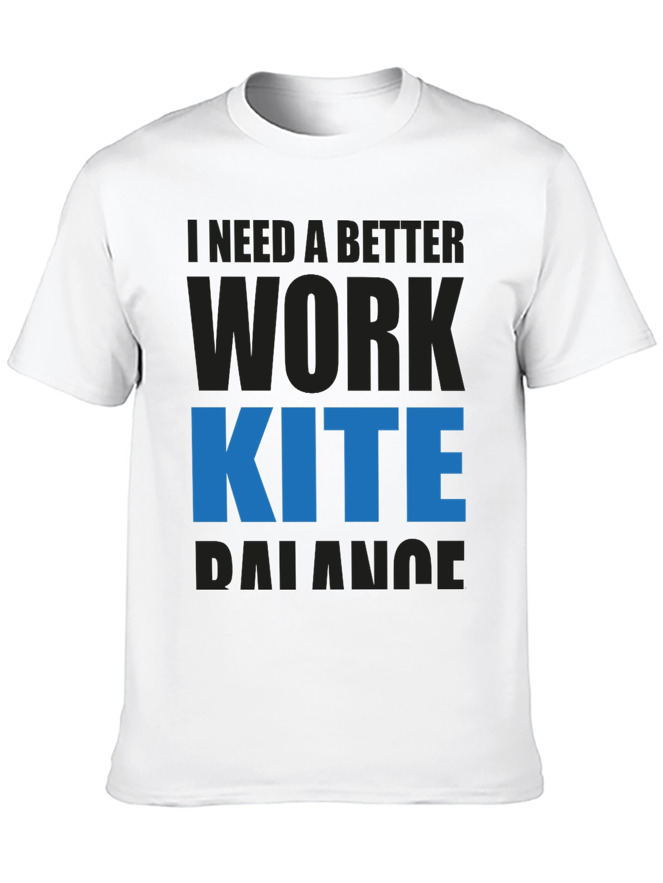 Black Work Kite Balance T-Shirt - Blue view 10