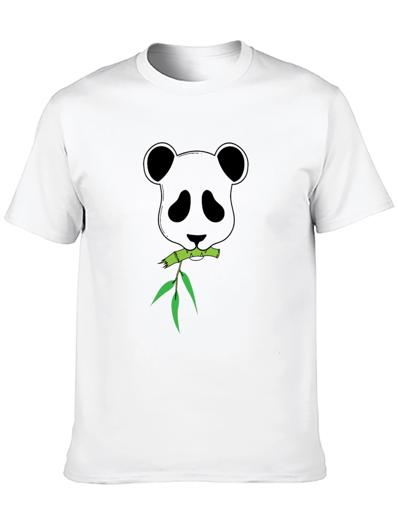 Black Panda Bamboo Graphic T-Shirt - Black view 10