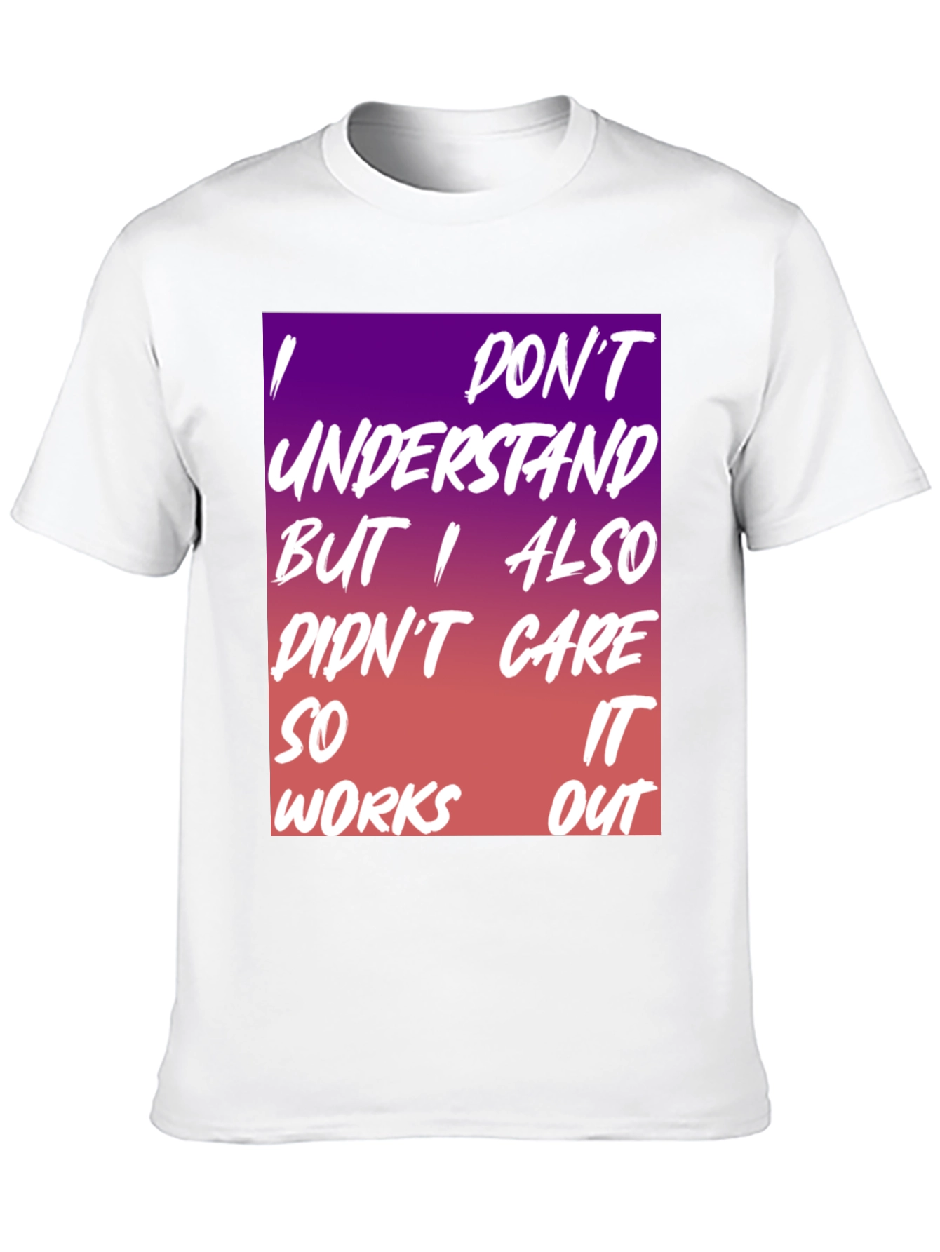 Black I Don't Understand Graphic Tee view 10