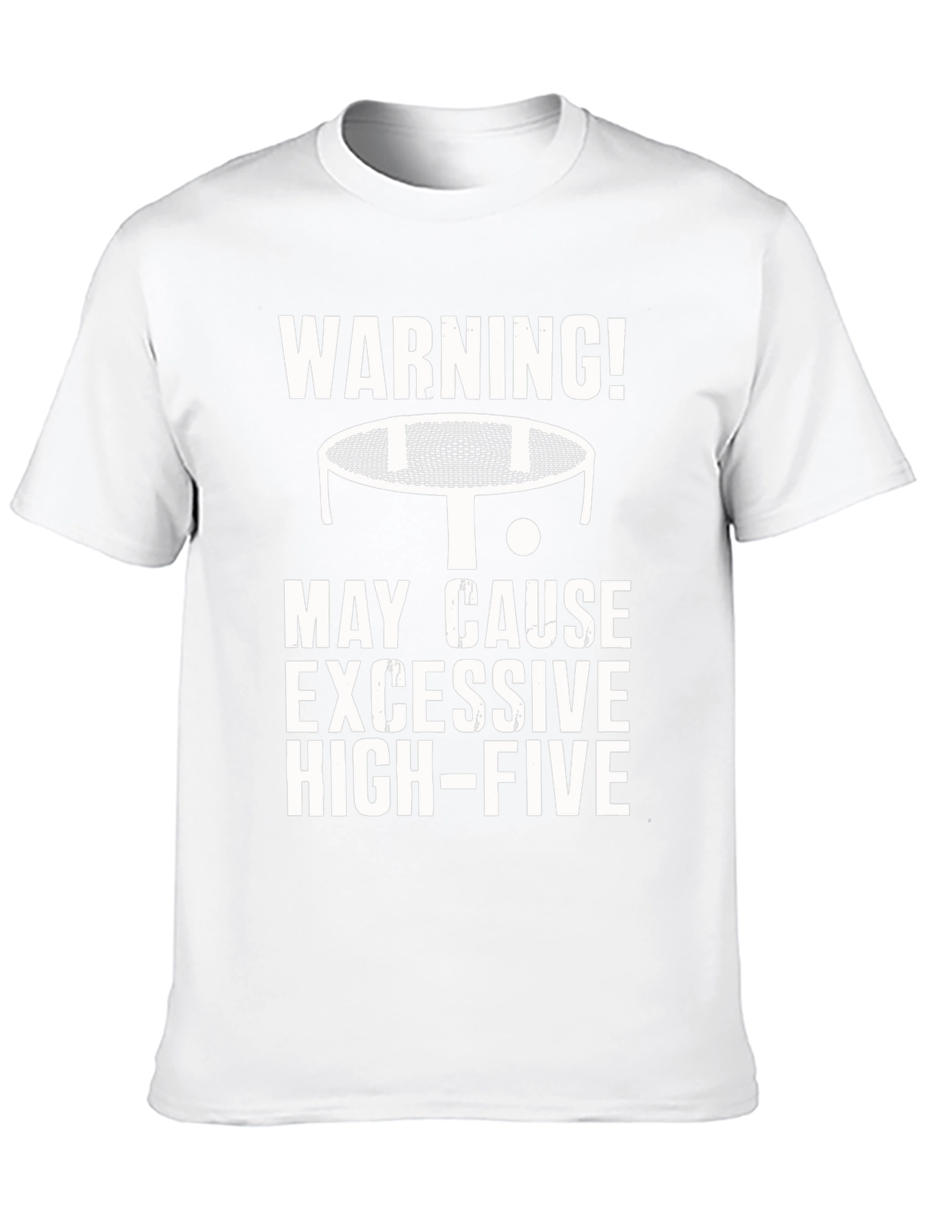 Black Warning Excessive High-Five Ping Pong T-Shirt view 10