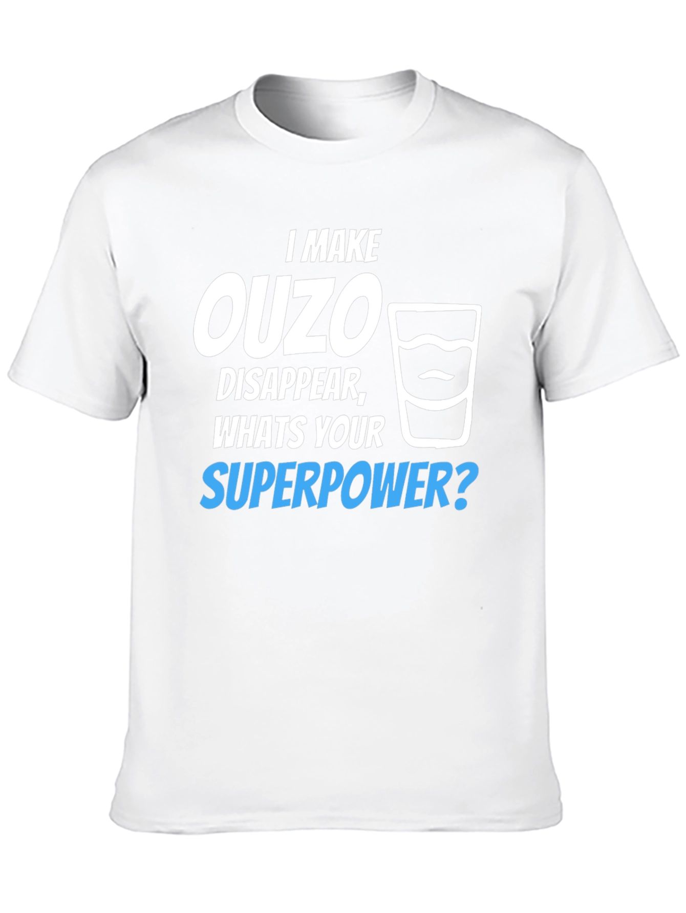 Ouzo Superpower T-Shirt - Funny Novelty Tee - 10