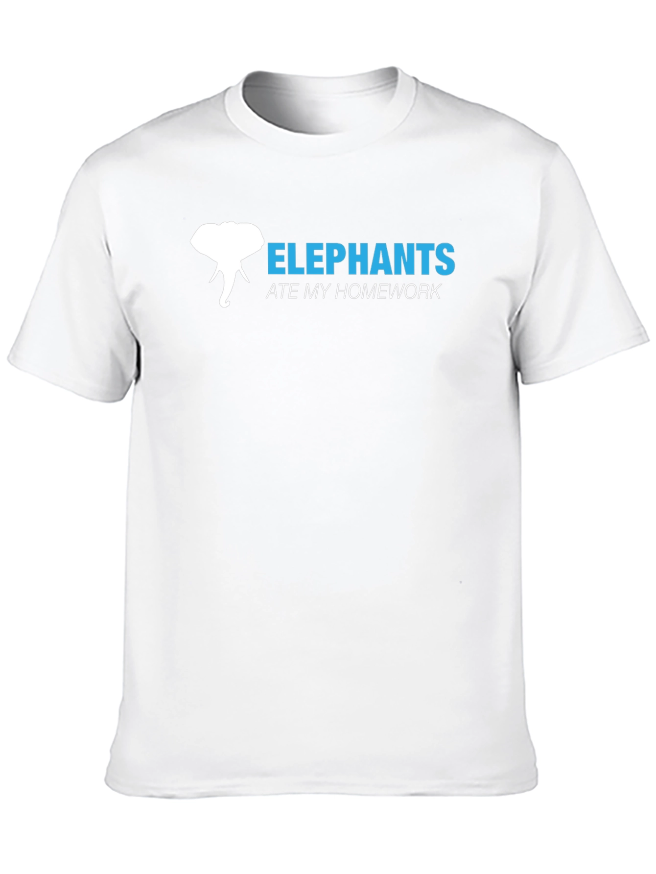 Black Elephants Ate My Homework Graphic T-Shirt view 10