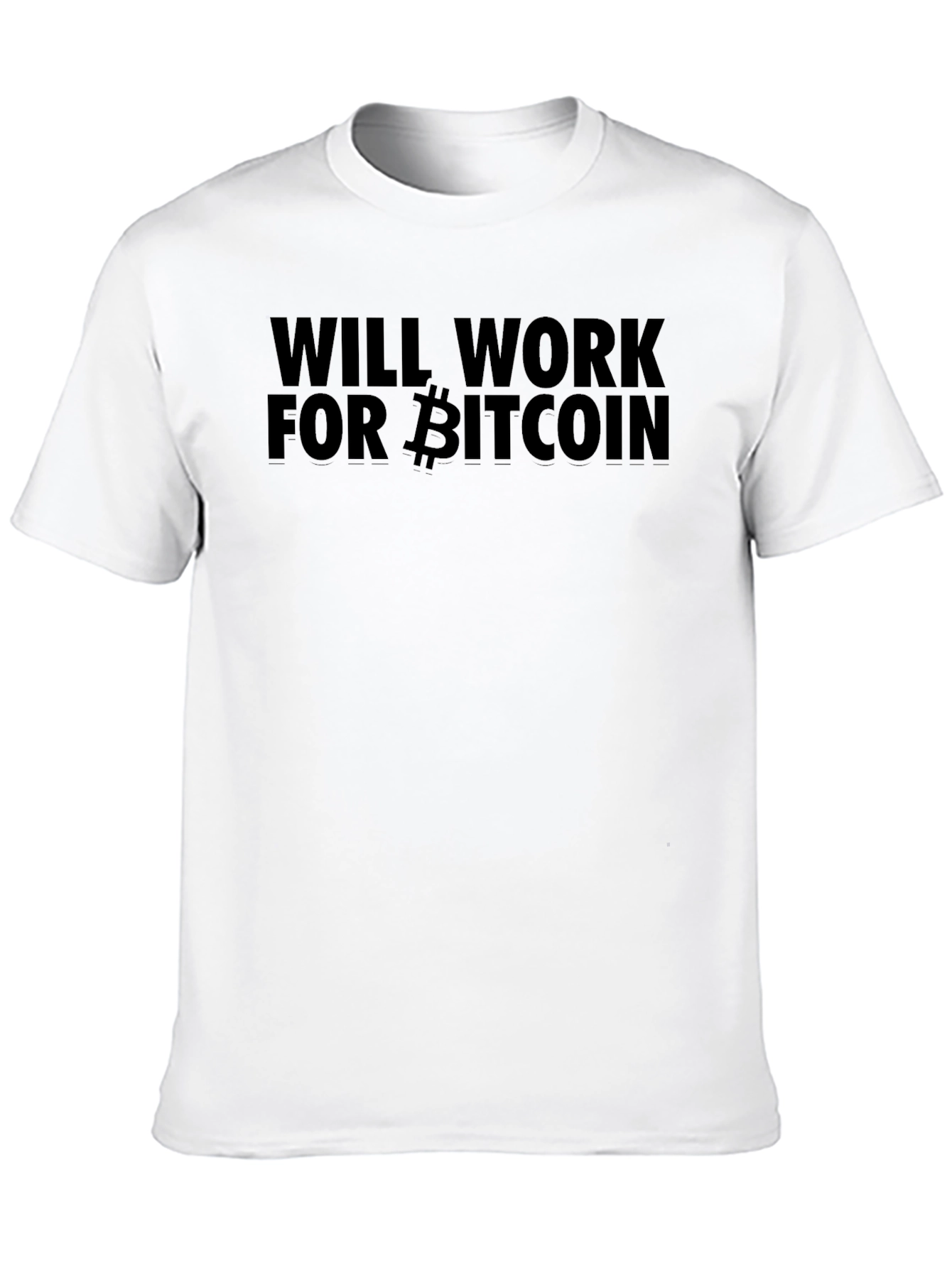 Black Will Work for Bitcoin T-Shirt view 10