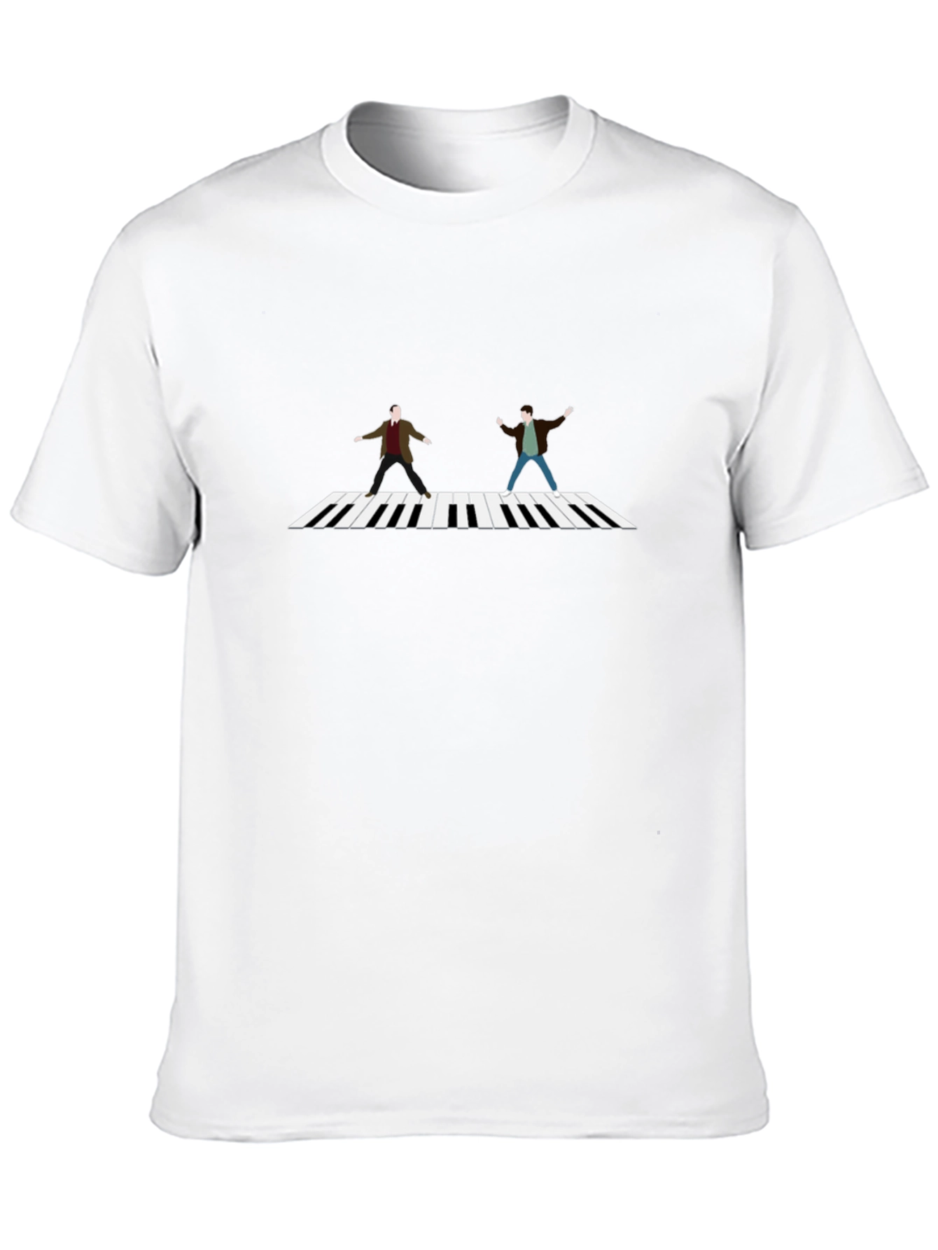 Black Walking Piano Black T-Shirt view 10