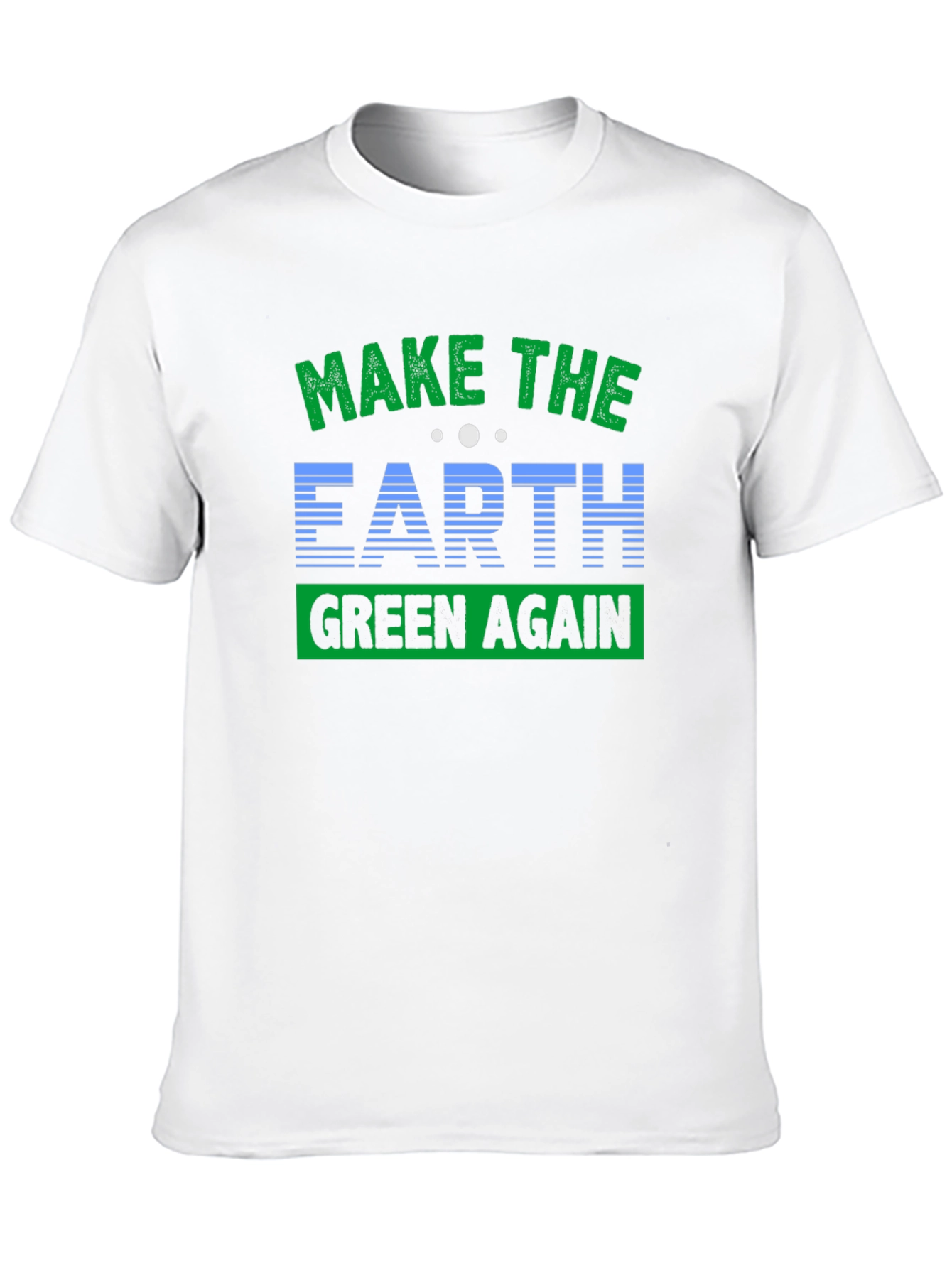 Black Eco-Friendly 'Make Earth Green Again' Graphic T-Shirt view 10
