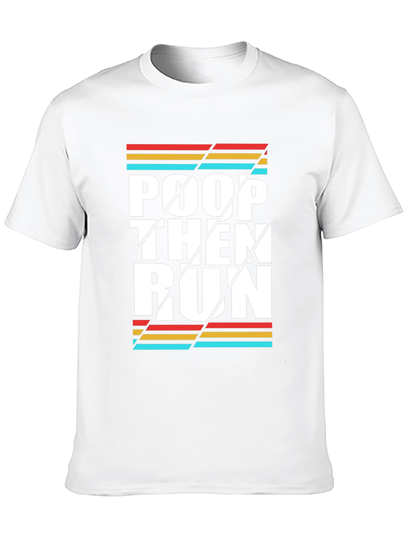 Black Poop Then Run Graphic Tee view 10