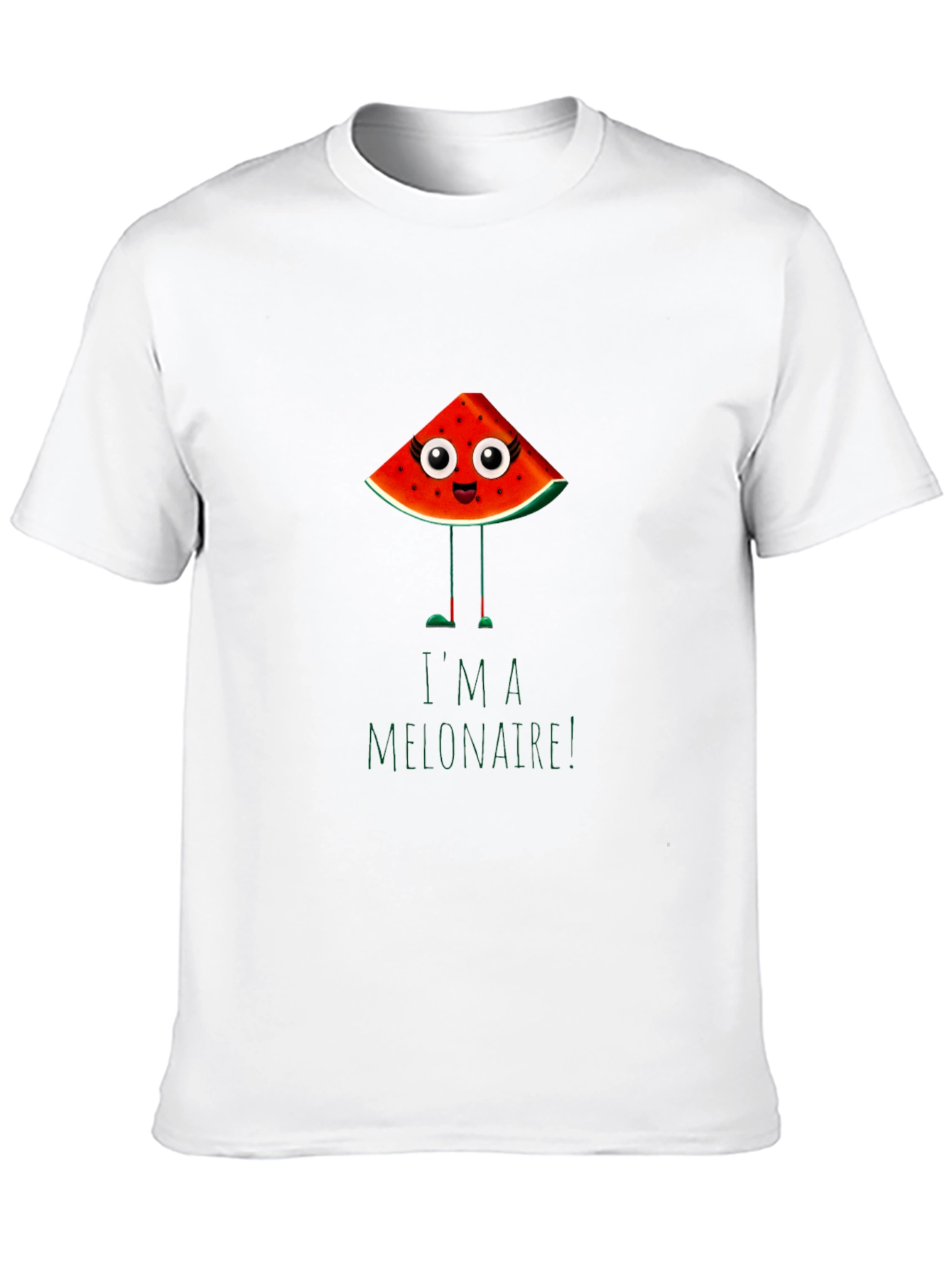 Black Funny Melonaire Graphic T-Shirt view 10