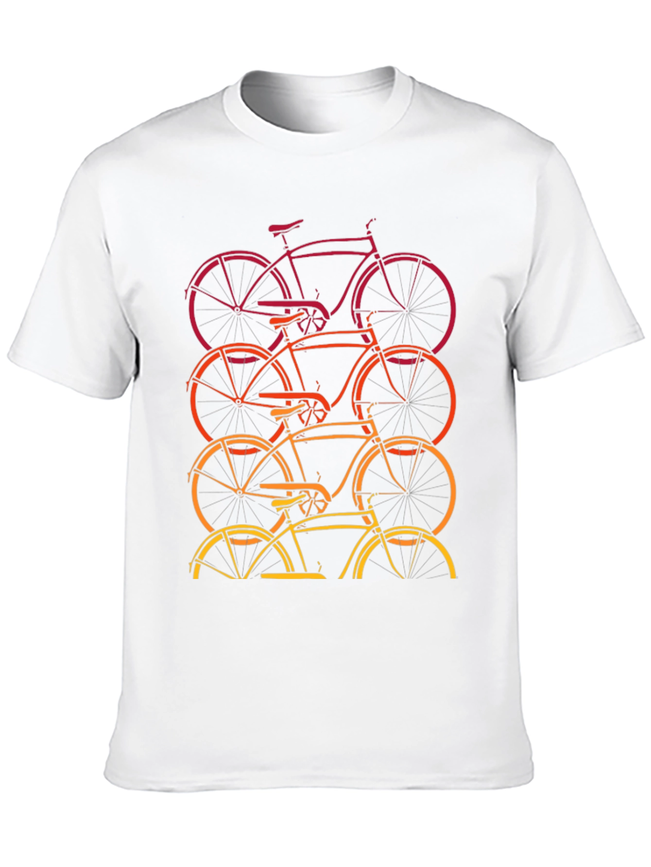 Black Retro Bike Stack Graphic Tee view 10