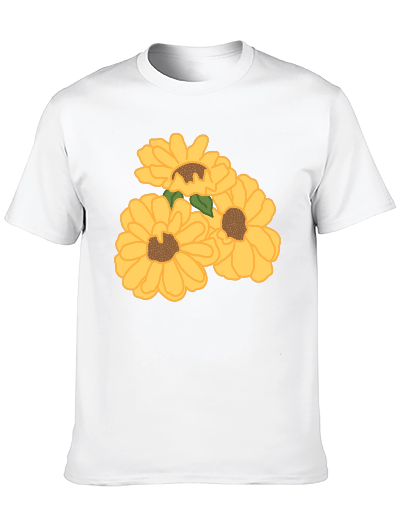 Black Sunflower Graphic Tee - Black Cotton Casual Shirt view 10