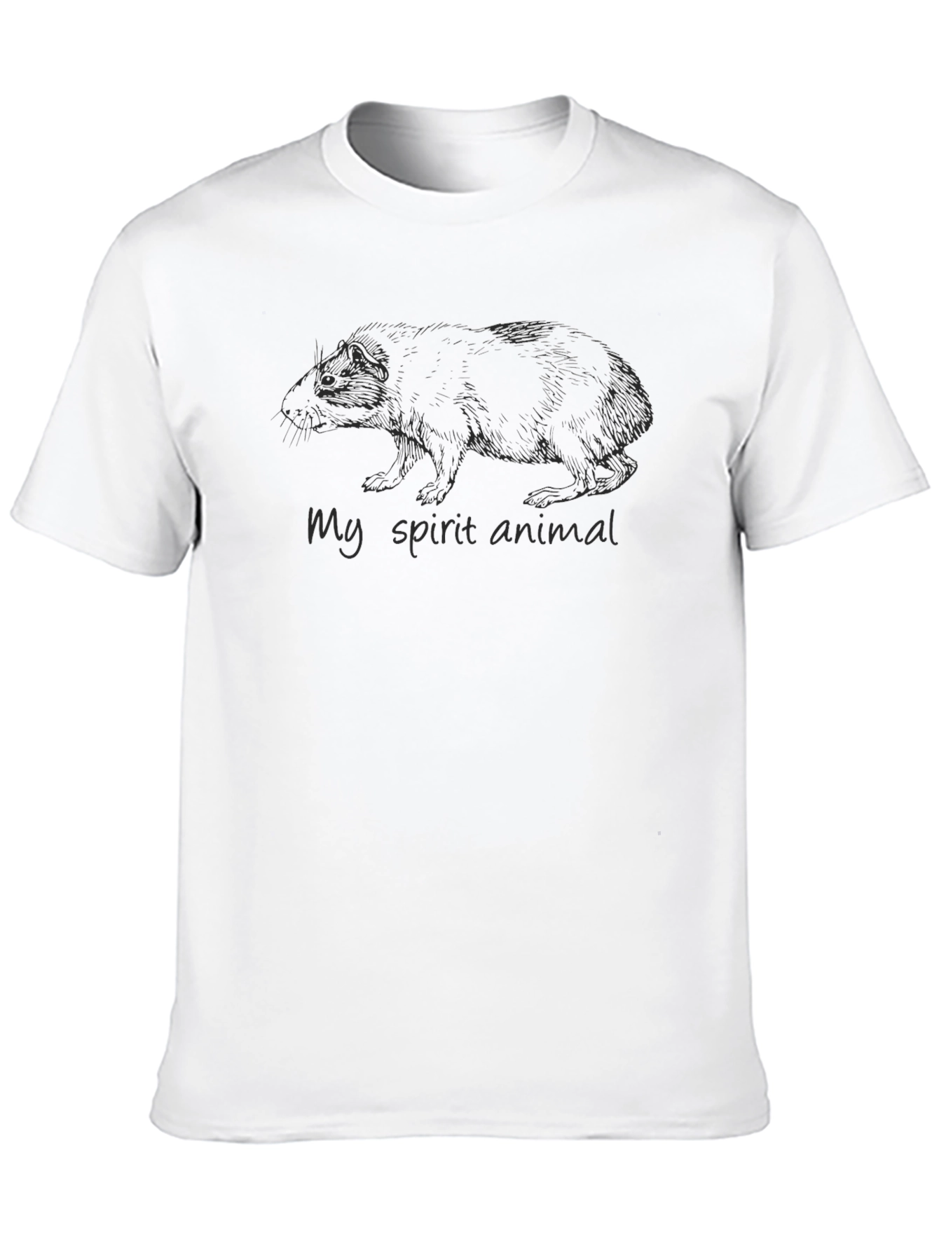 Black My Spirit Animal T-Shirt - Guinea Pig view 10
