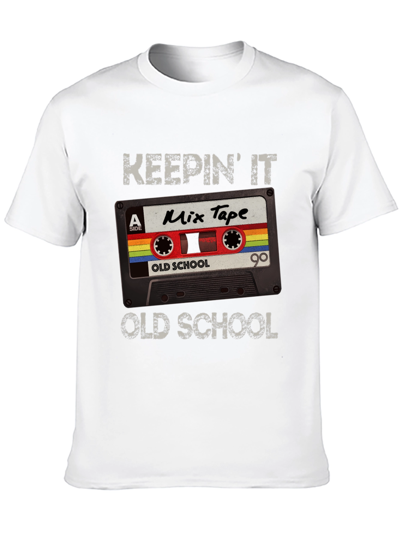 Black Keepin' It Old School Mix Tape Graphic Tee view 10