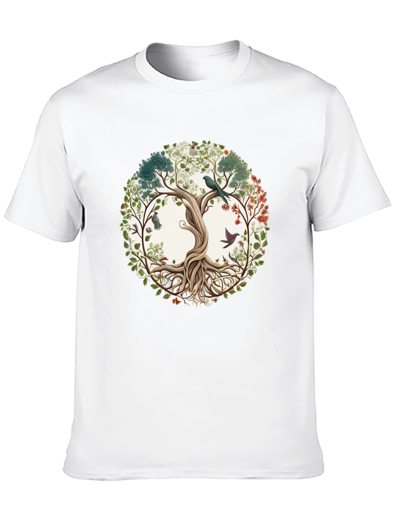 Black Nature Tree of Life Graphic Tee view 10