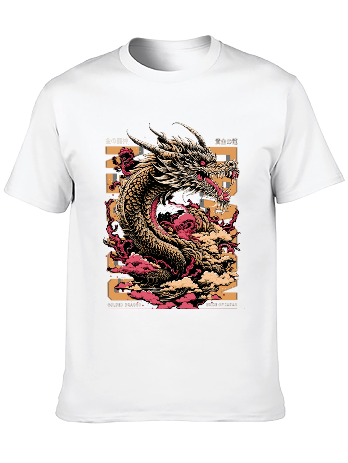 Black Golden Dragon Graphic Tee - Pride of Japan view 10