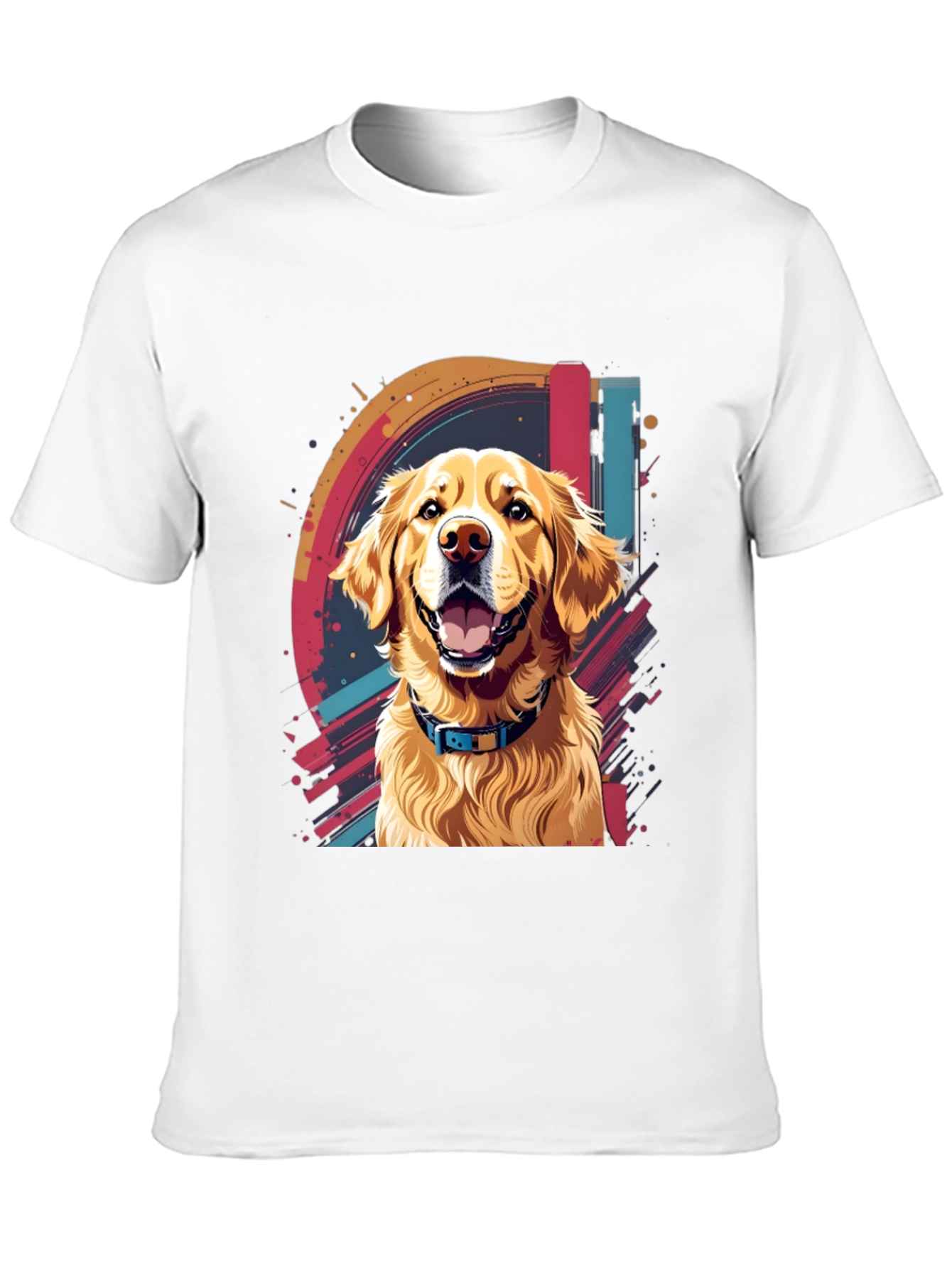 Dog Graphic Tee - Golden Retriever Art - 10