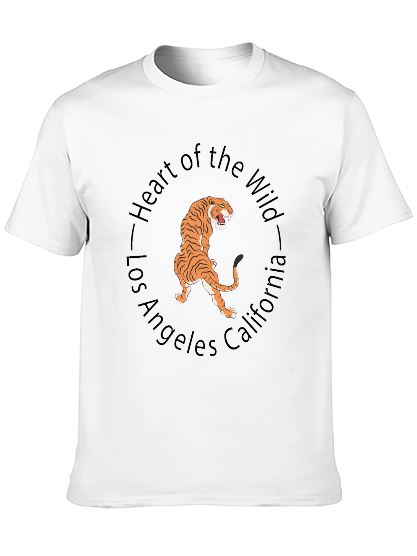 Black Heart of the Wild Tiger Graphic Tee view 10