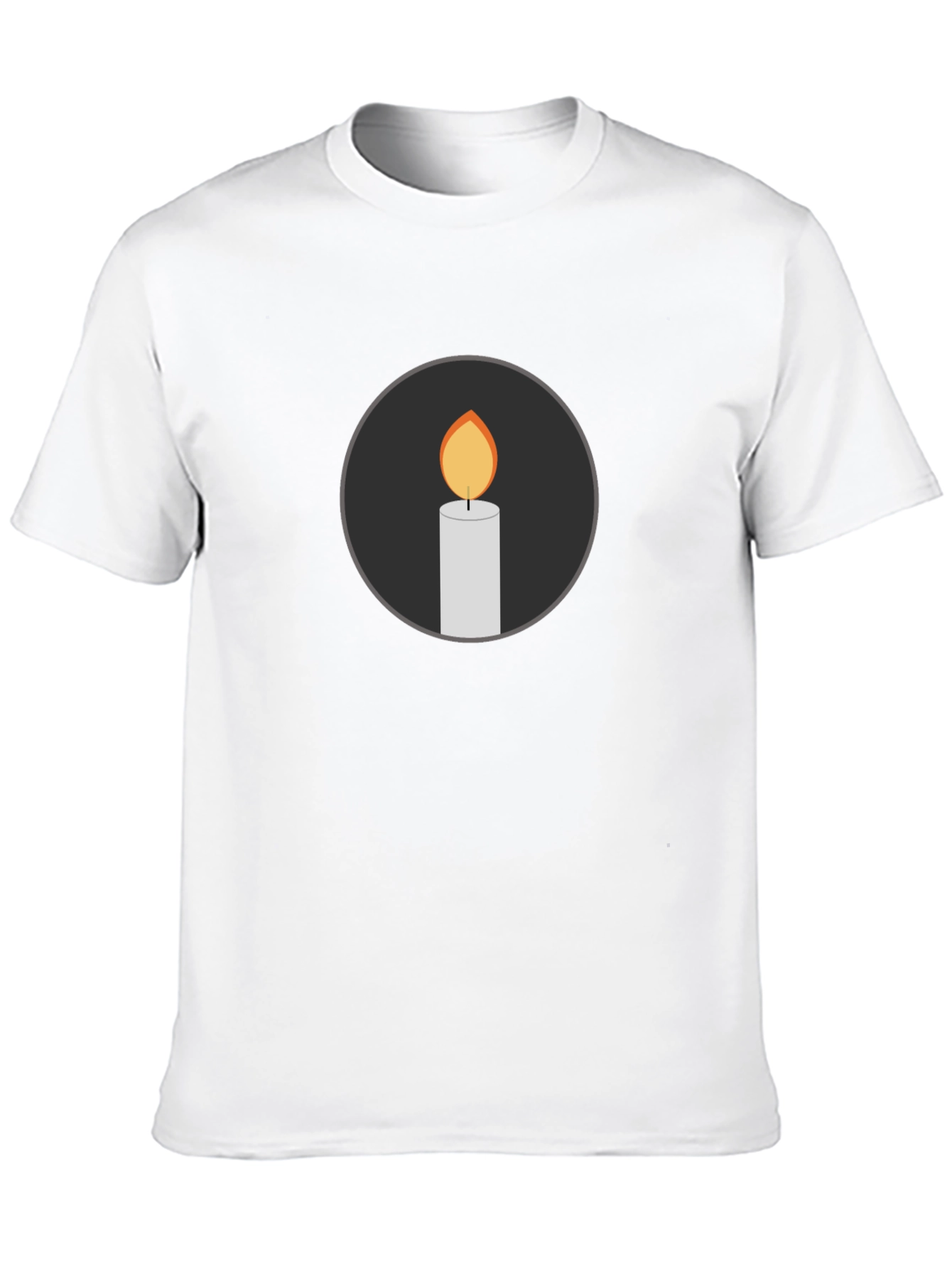 Black Candle Graphic Black T-Shirt view 10