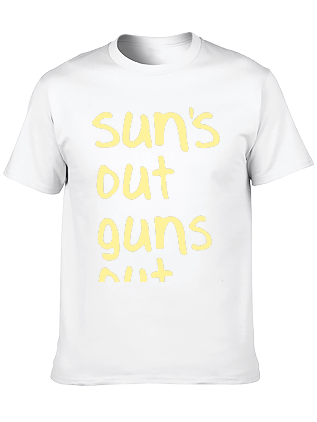 Black Sun's Out Guns Out T-Shirt - Black view 10