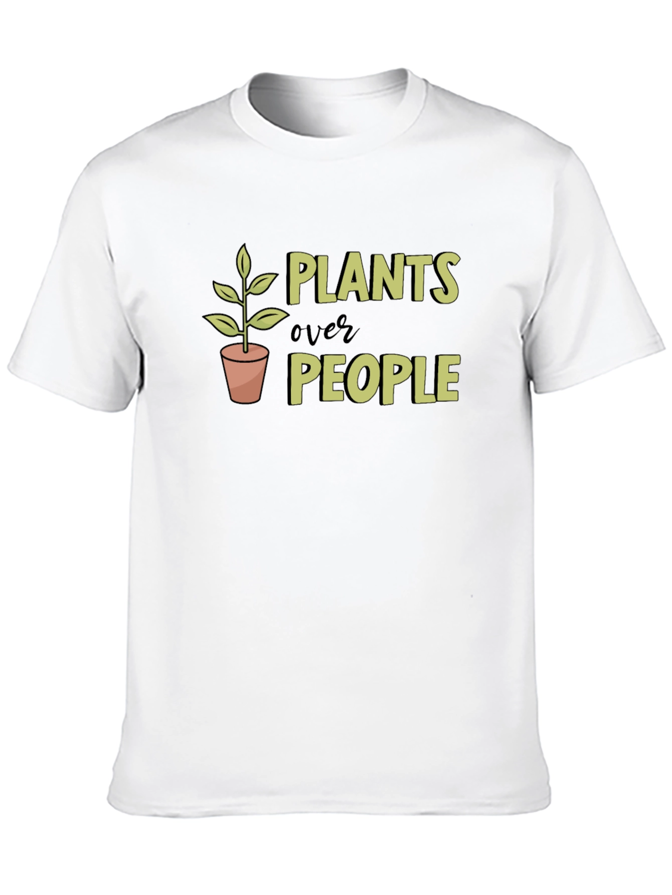 Black Plants Over People Graphic Tee - Black view 10