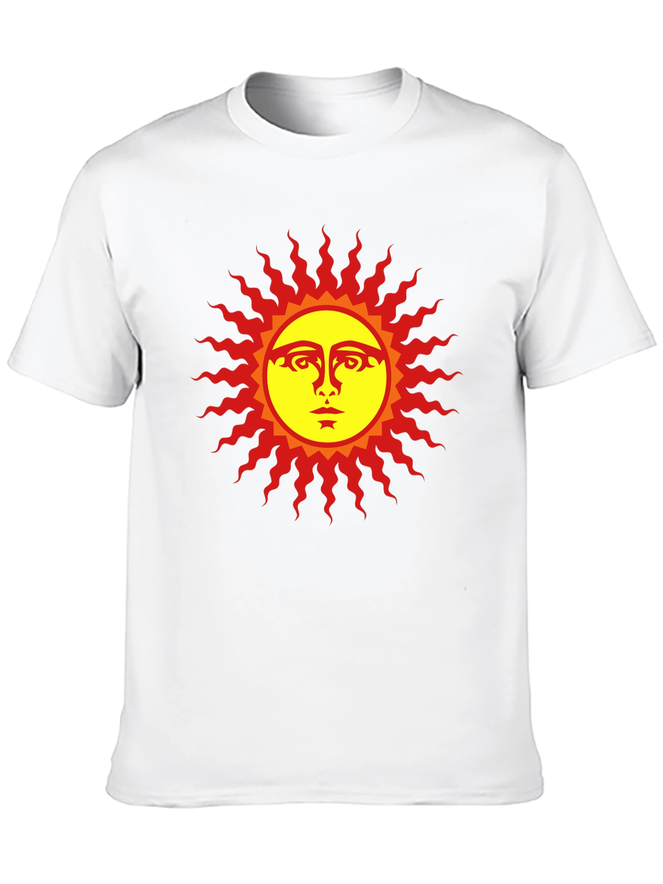Black Sun Face Graphic Black T-Shirt view 10