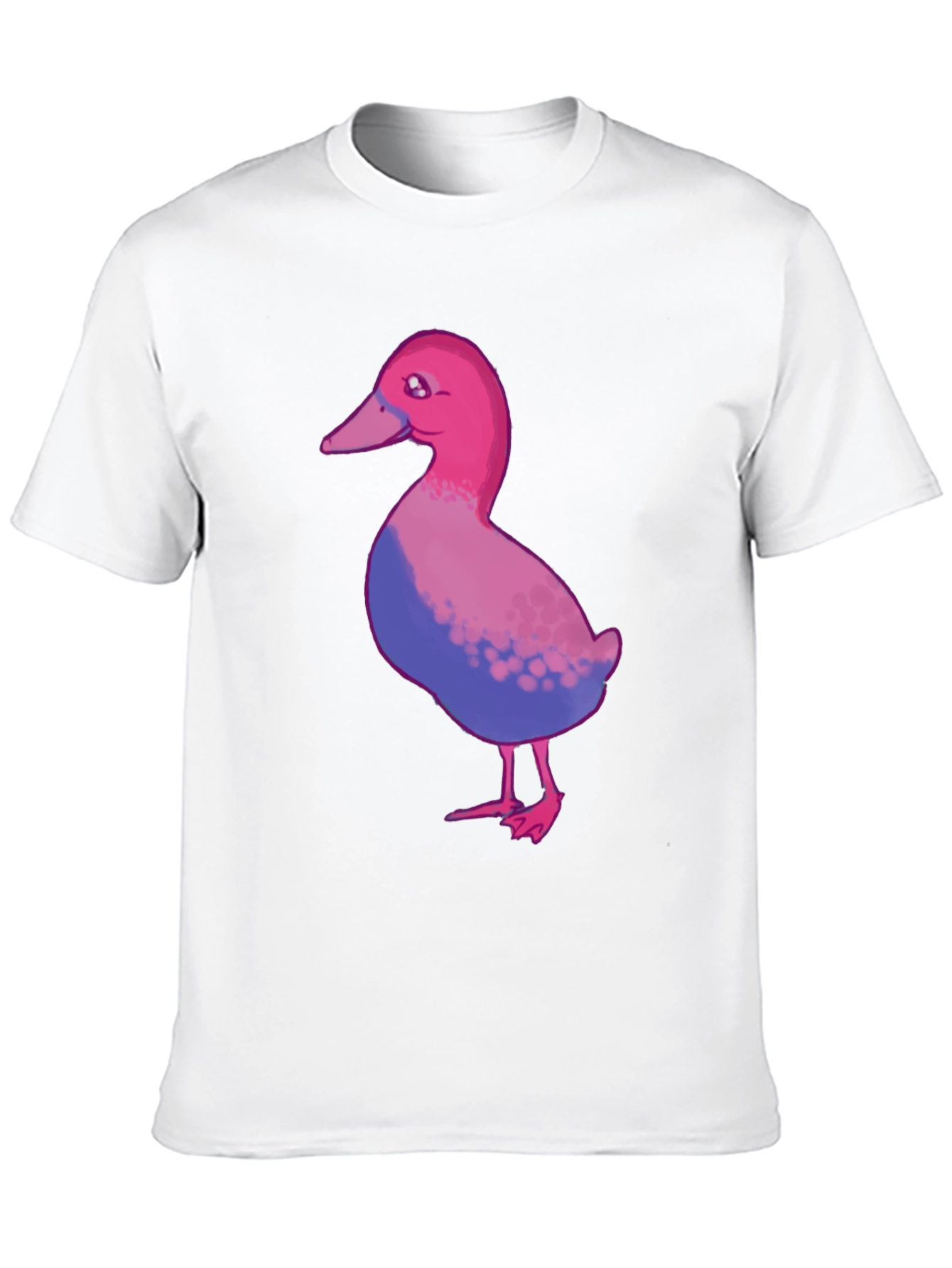 Black Bisexual Pride Duck T-Shirt - Black Cotton Blend view 10