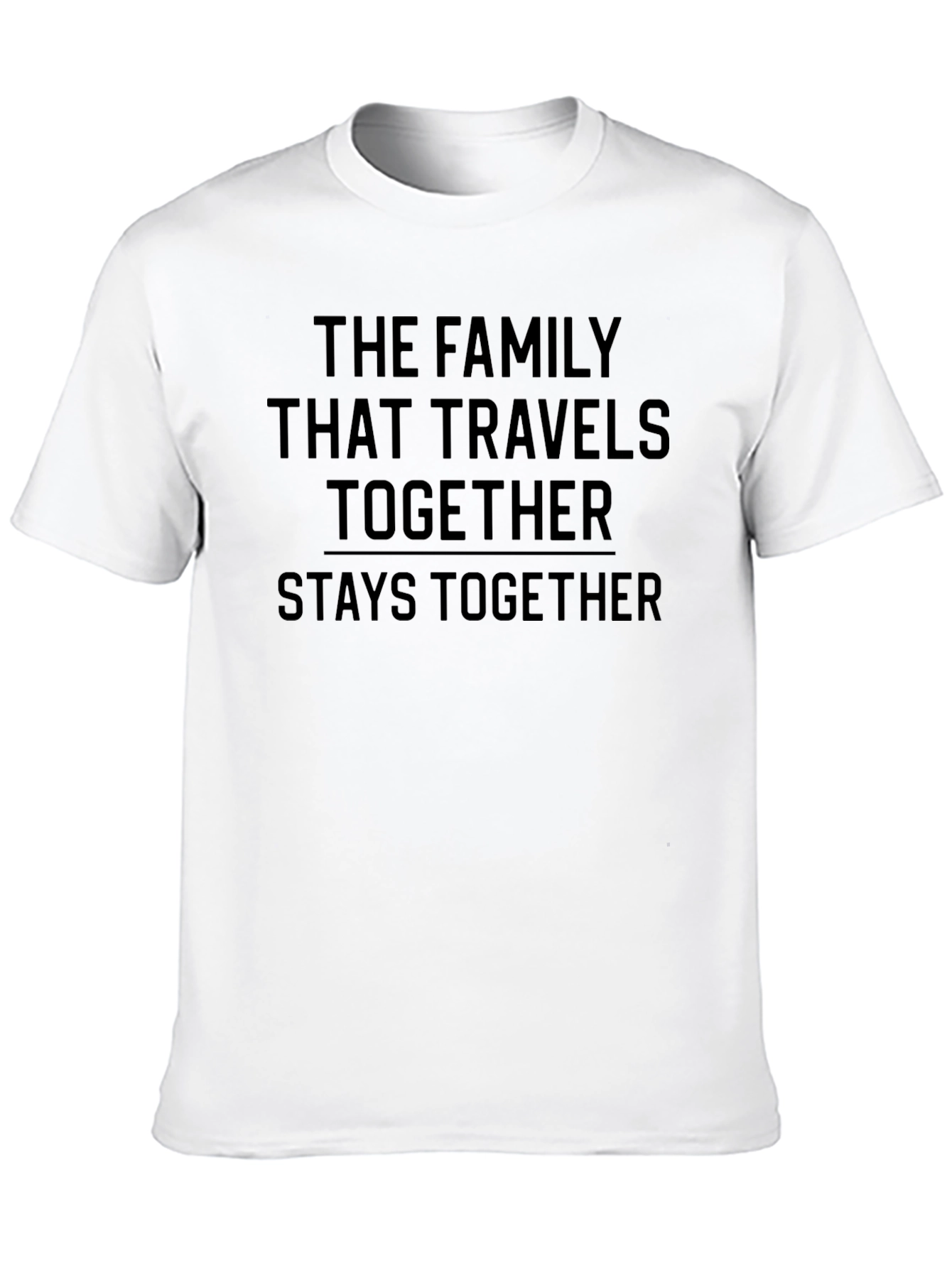 Family Travel Together Black T-Shirt - 10