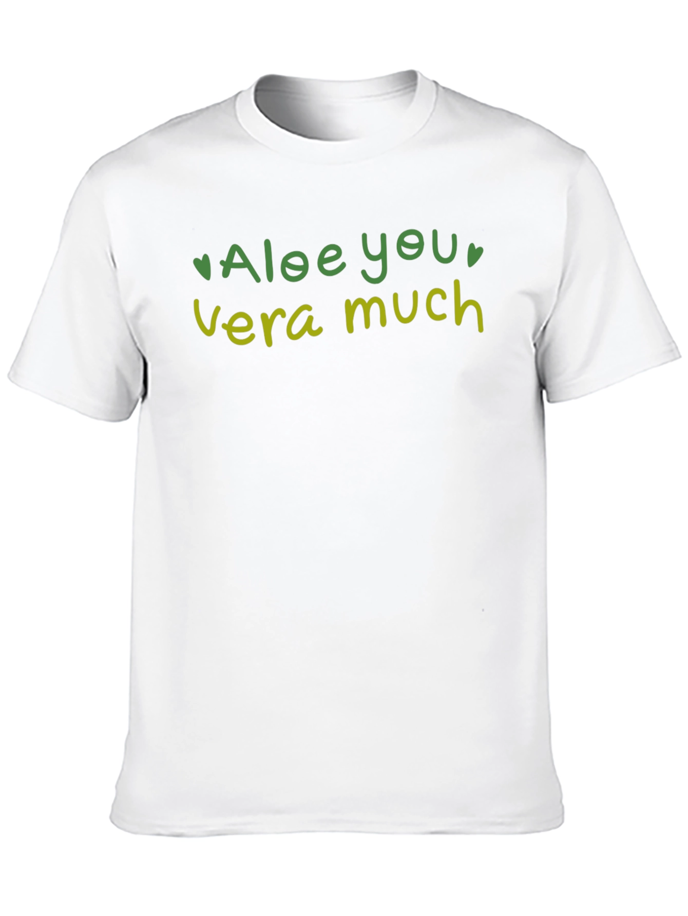 Black Aloe You Vera Much Graphic Tee - Cute Plant Lover T-Shirt view 10